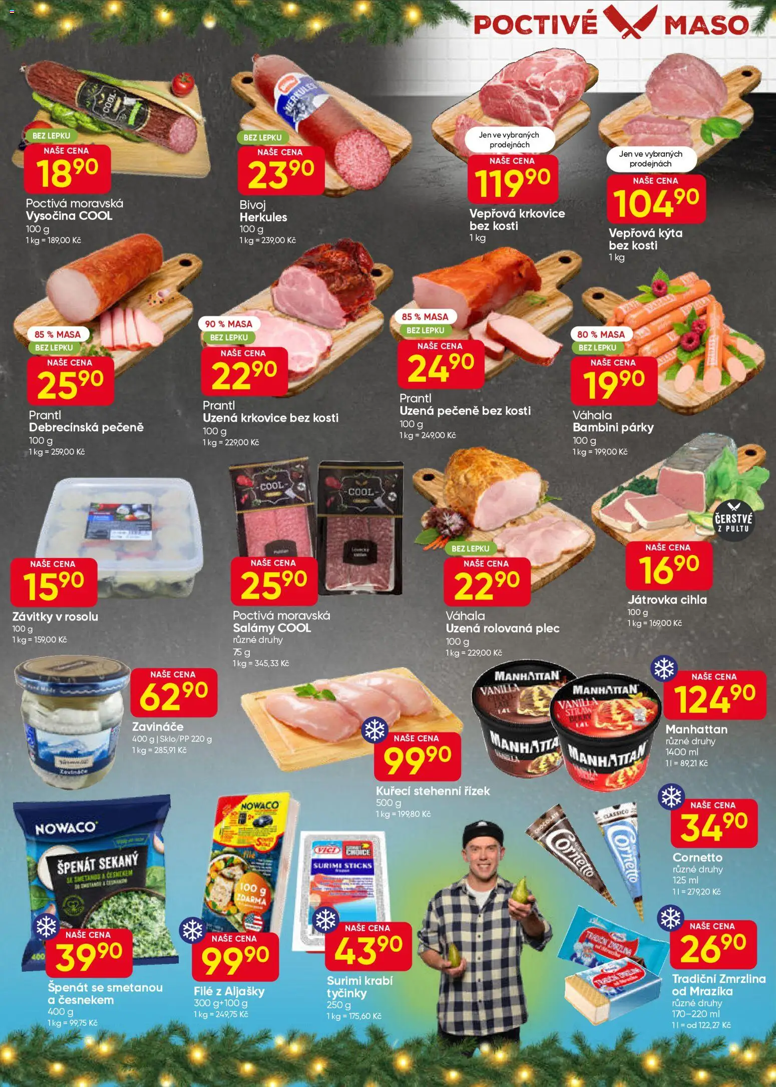 Hruška leták od 22.12.2025 | Strana: 2 | Produkty: Zmrzlina, Vysočina, Maso, Vepřová krkovice