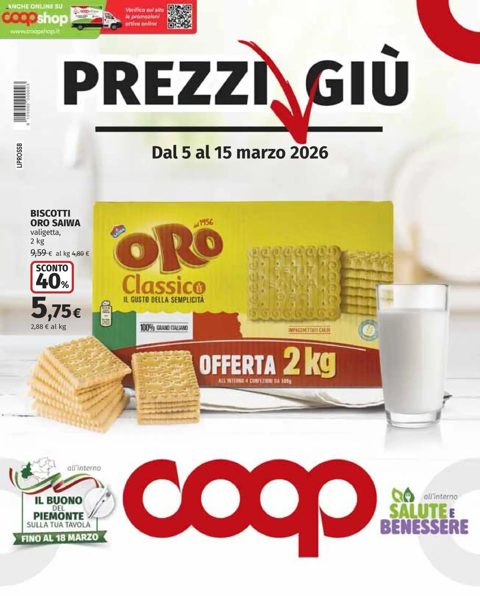 Volantino COOP del 05.03.2026 | Pagina: 1 | Prodotti: Biscotti