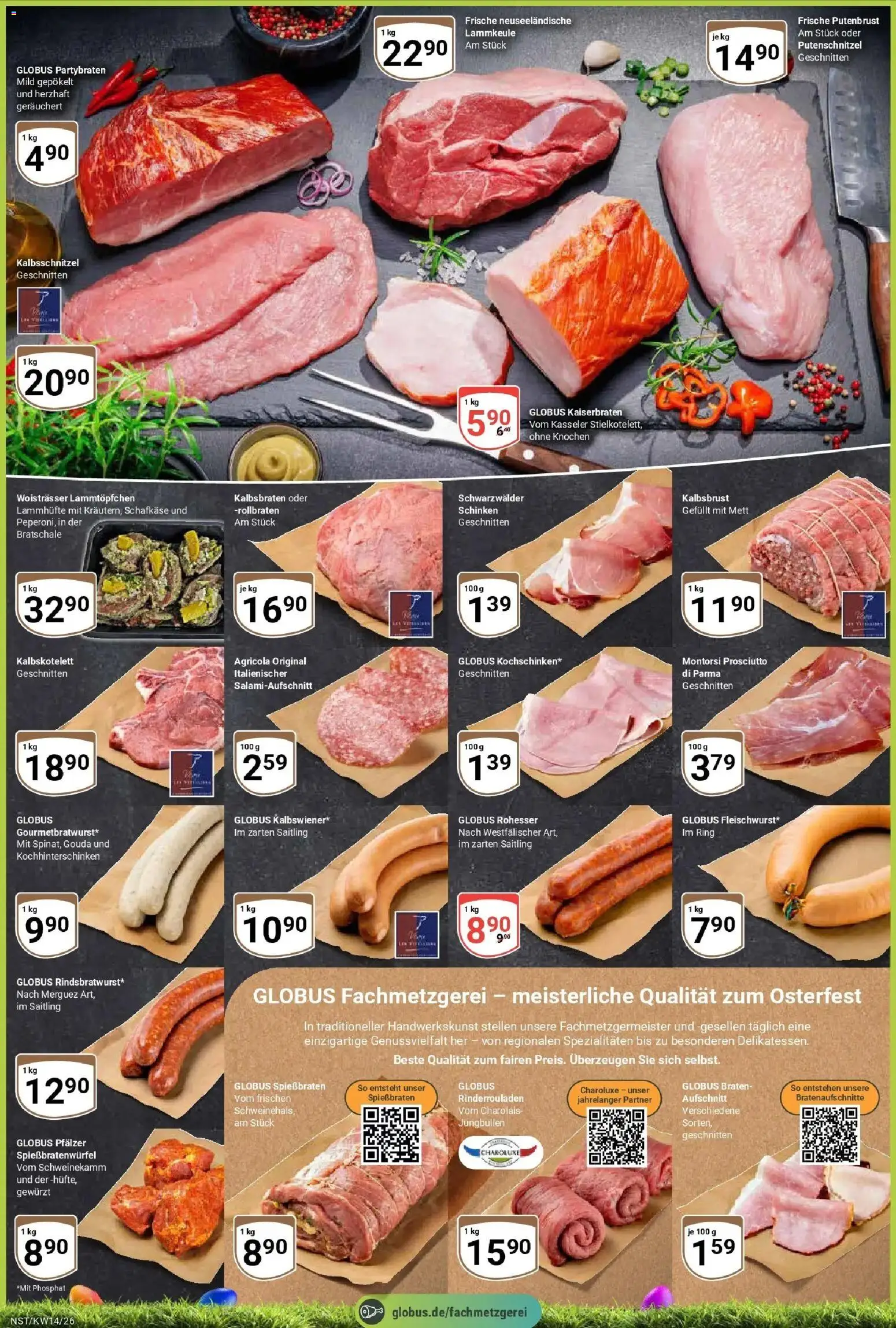 Globus prospekt Neustadt	 – gültig ab 30.03.2026 | Seite: 2 | Produkte: Rinderrouladen, Lammkeule, Gouda, Schinken