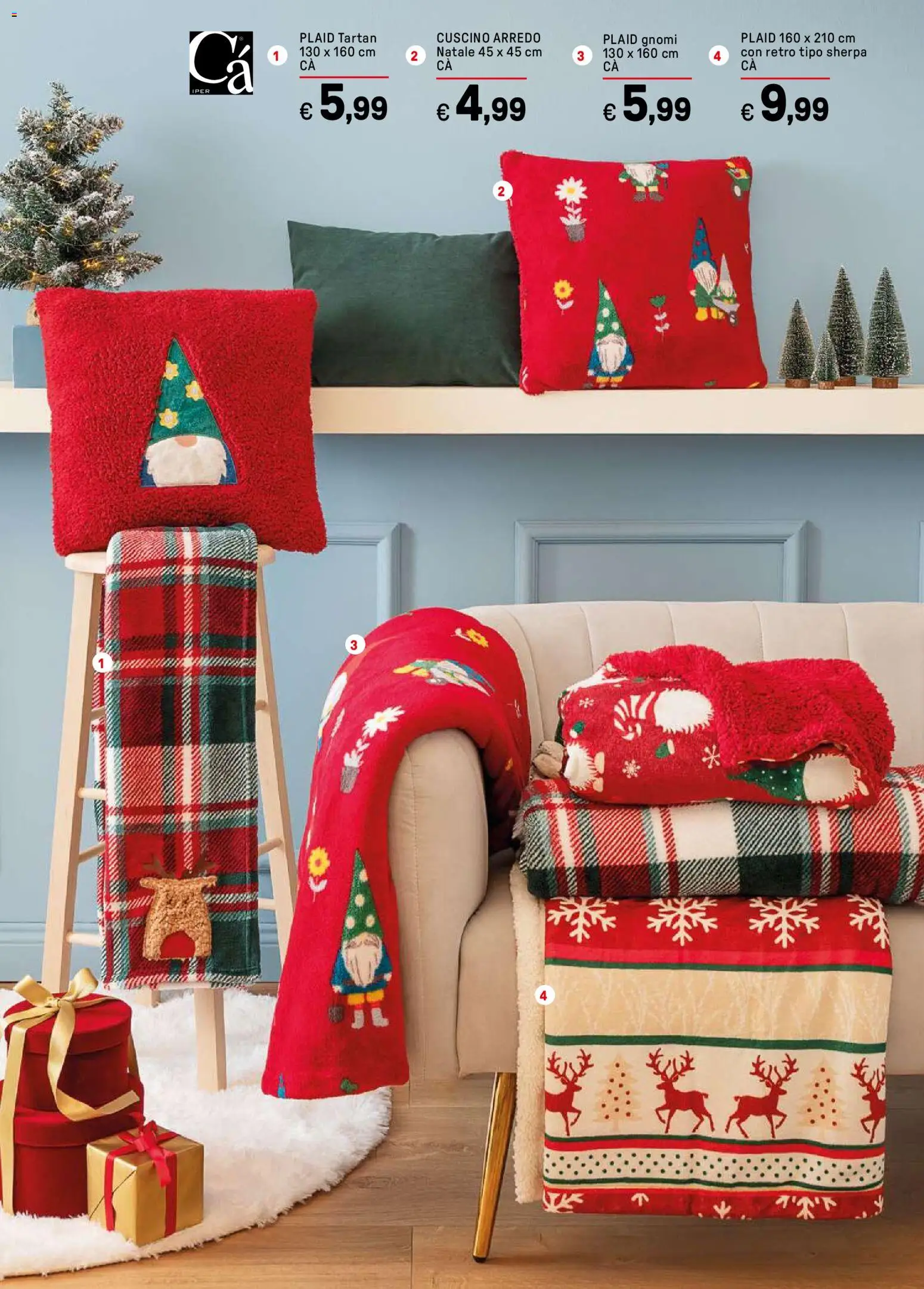 Volantino Iper del 17.11.2025 | Pagina: 37 | Prodotti: Plaid, Cuscino