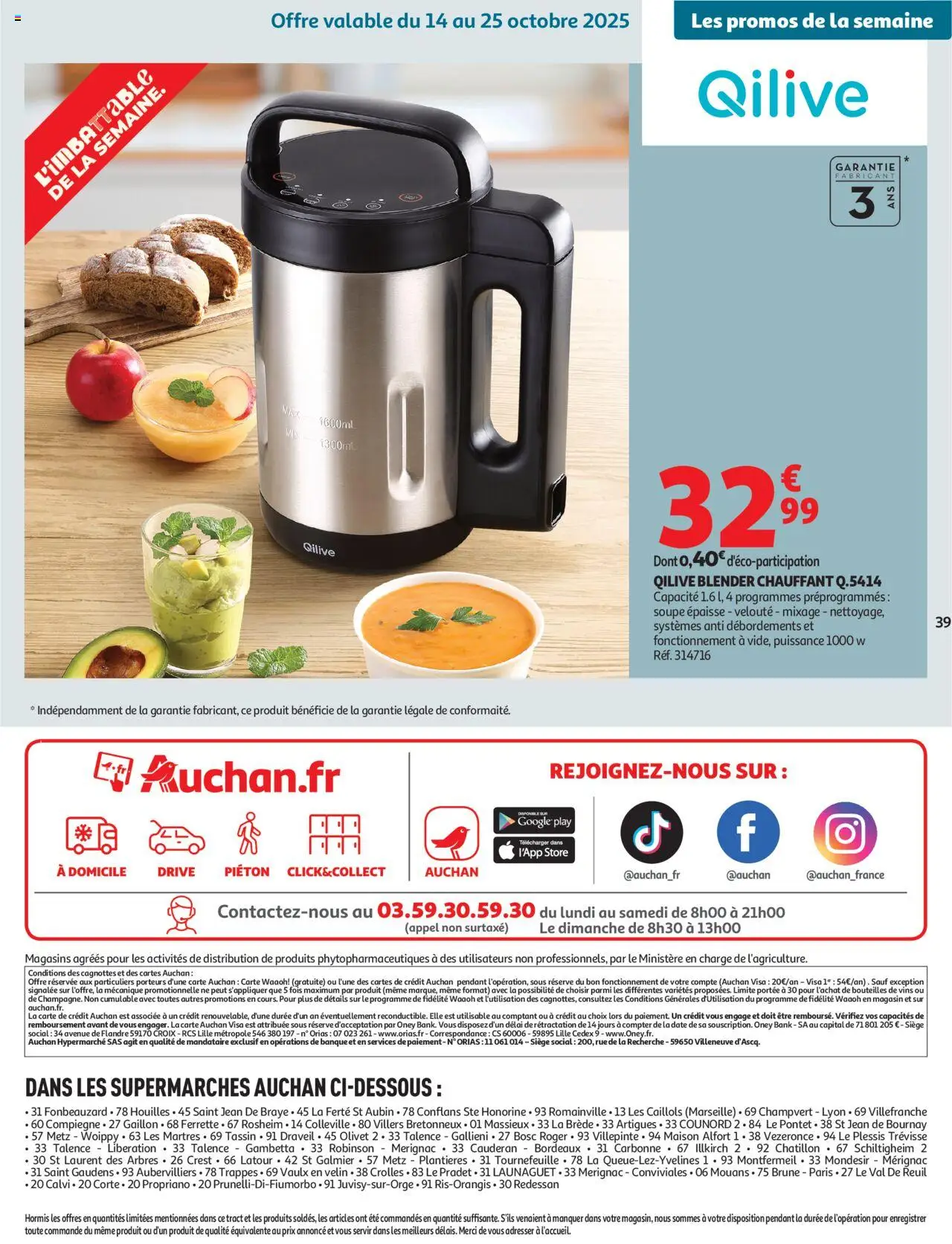 {H1} | Page: 39 | Produits: Soupe, Blender, Store, Blender chauffant