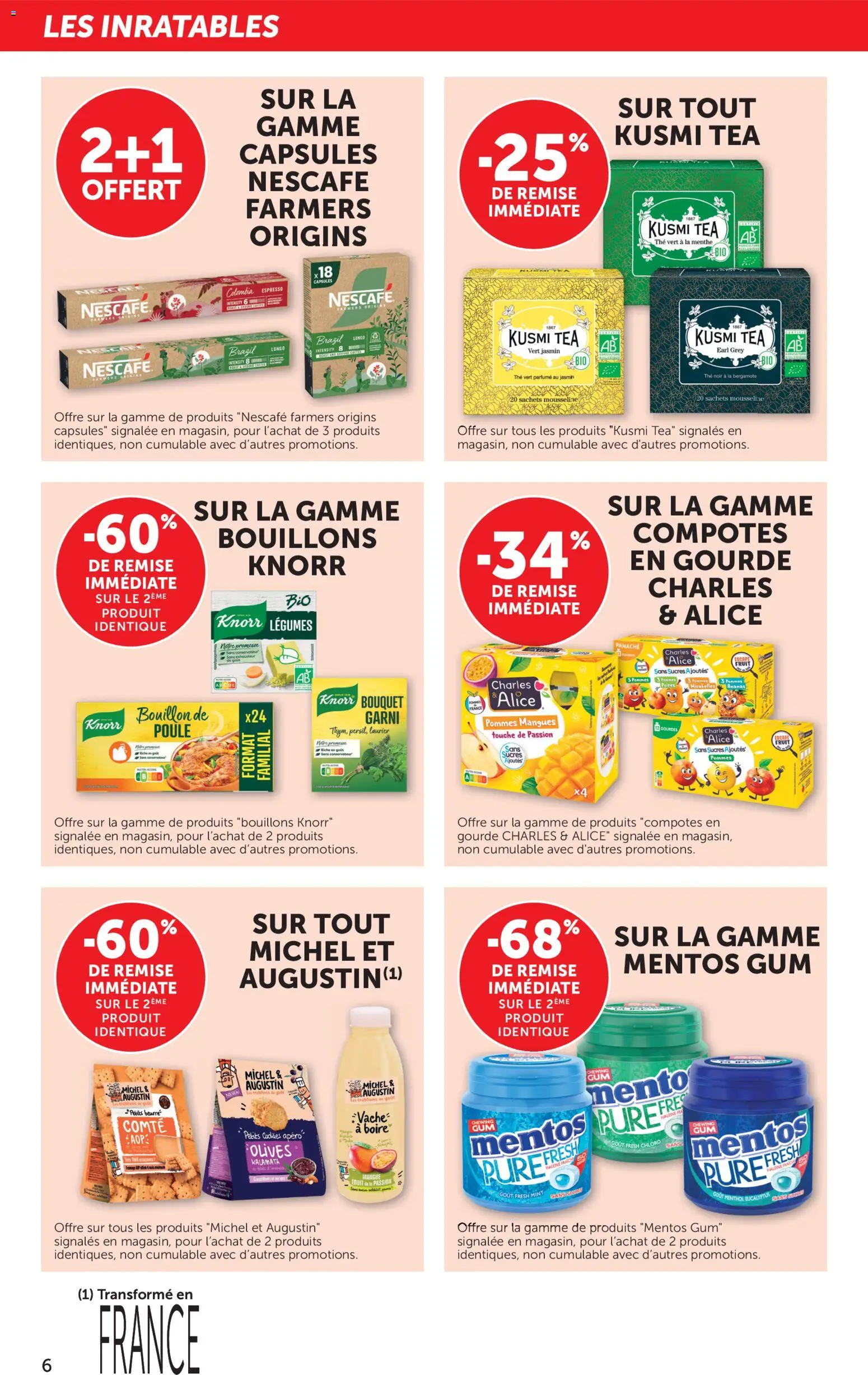 {H1} | Page: 6 | Produits: Fruit de la passion, Mangue, Menthe, Beurre