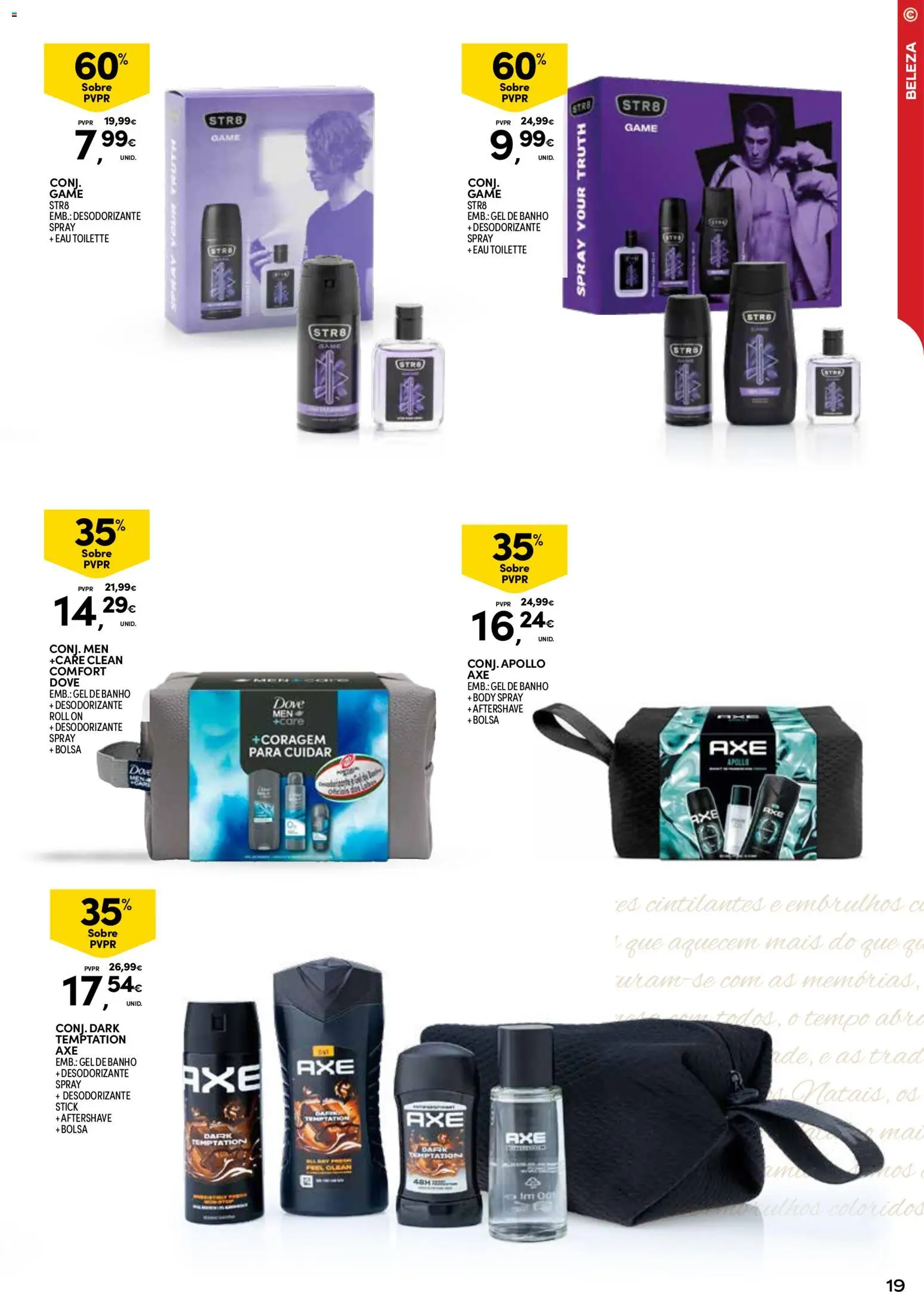 Continente - Açores │ válido de 18.11.2025 | Página: 19 | Produtos: Bolsa, Aftershave, Desodorizante, Banho