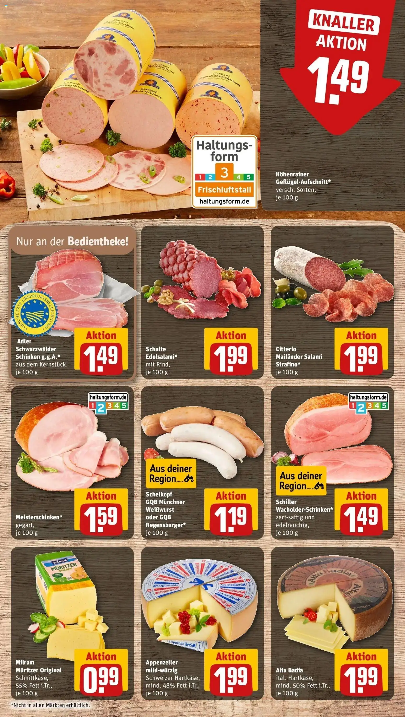 Rewe Prospekt Waidhofen	 – gültig ab 12.04.2026 | Seite: 7 | Produkte: Weißwurst, Milram, Salami, Schinken