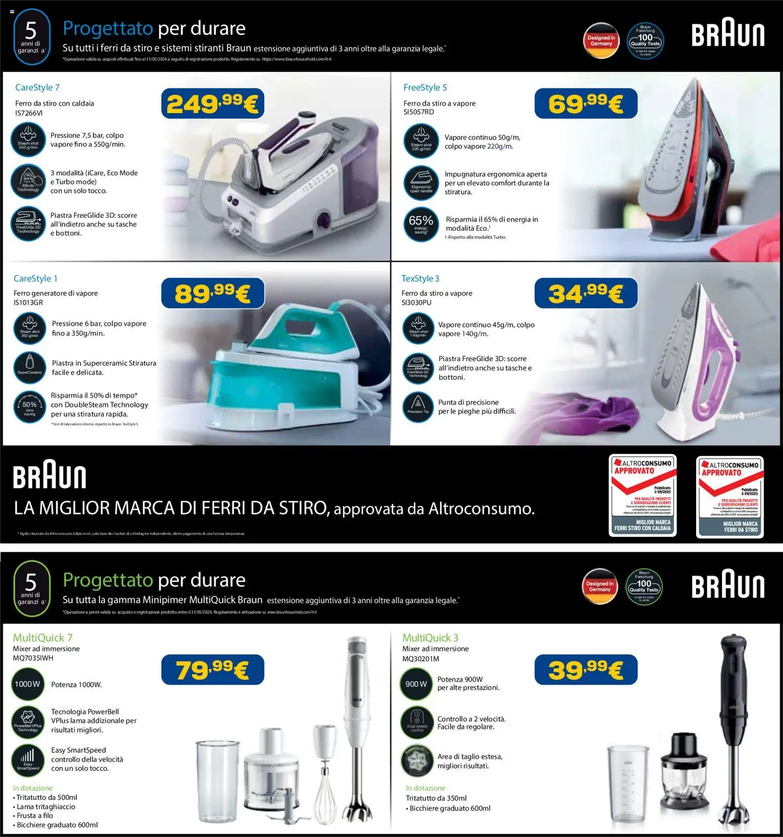 Volantino Euronics del 19.02.2026 | Pagina: 55 | Prodotti: Caldaia, Generatore, Ferro da stiro, Mixer