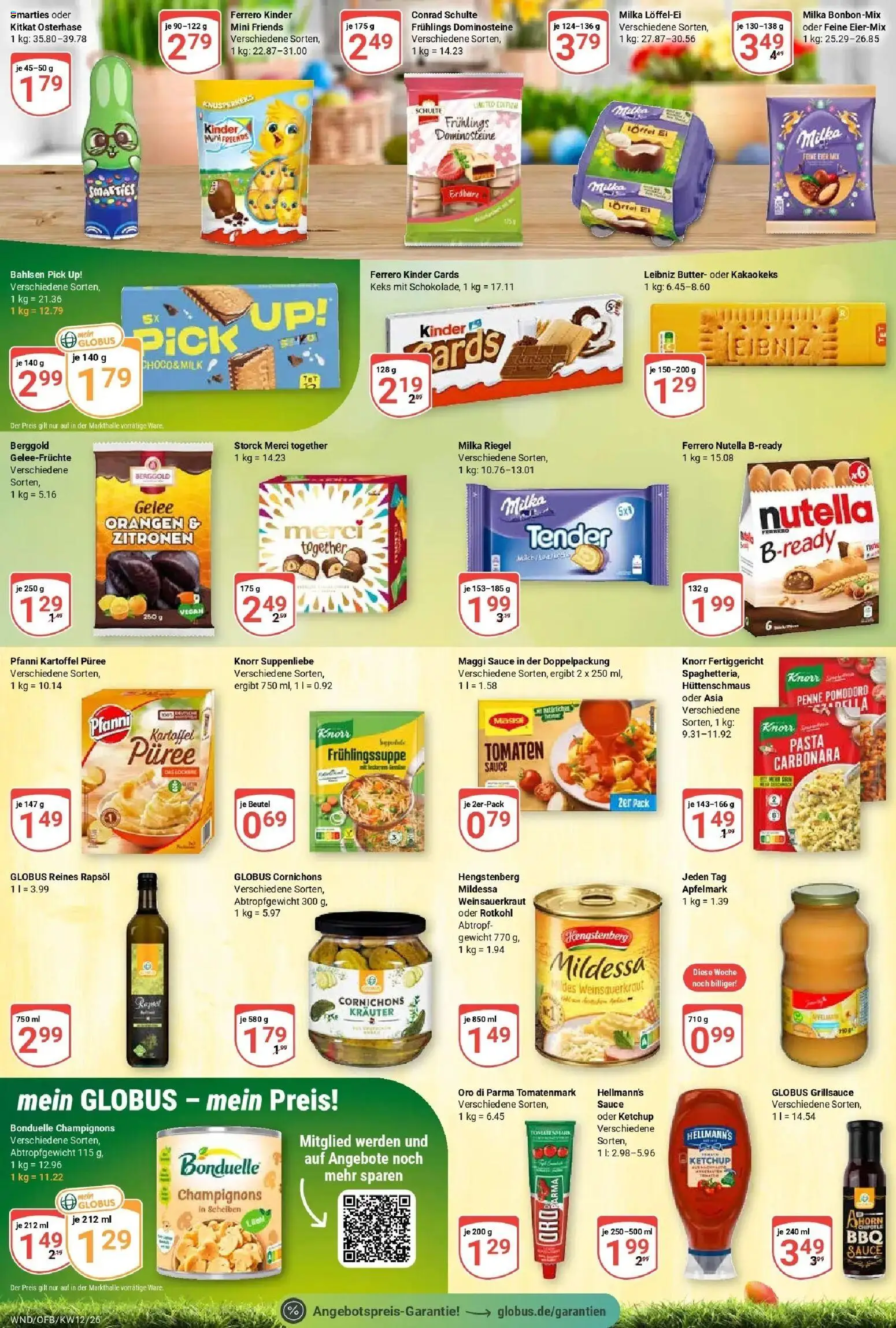 Globus prospekt St. Wendel	 – gültig ab 15.03.2026 | Seite: 12 | Produkte: Rapsöl, Knorr, Pasta, Ketchup