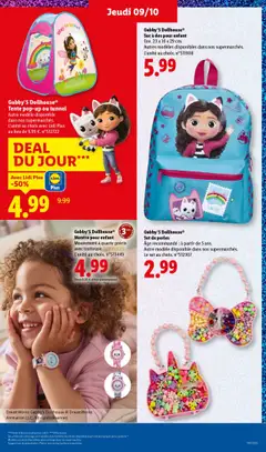 LIDL - Prévisualisation de Gabby'S Dollhouse® Montre pour enfant, Mouvement à quartz précis avec trotteuse. L'unité au choix. n°513449 valide à partir de 09.10.2025 | Page: 35