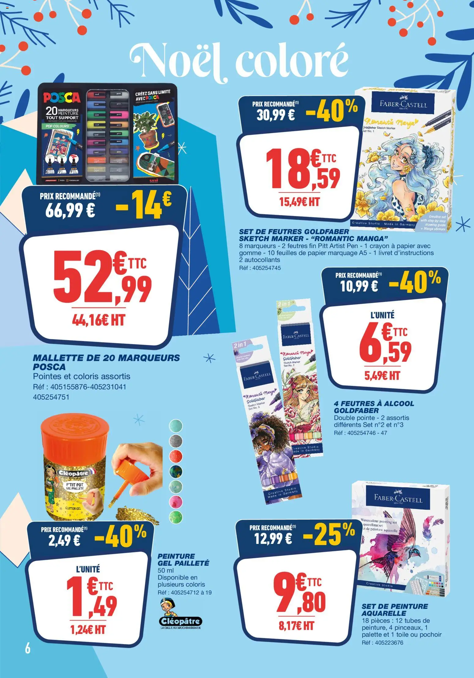 {H1} | Page: 6 | Produits: Autocollants, Alcool, Crayon, Colle