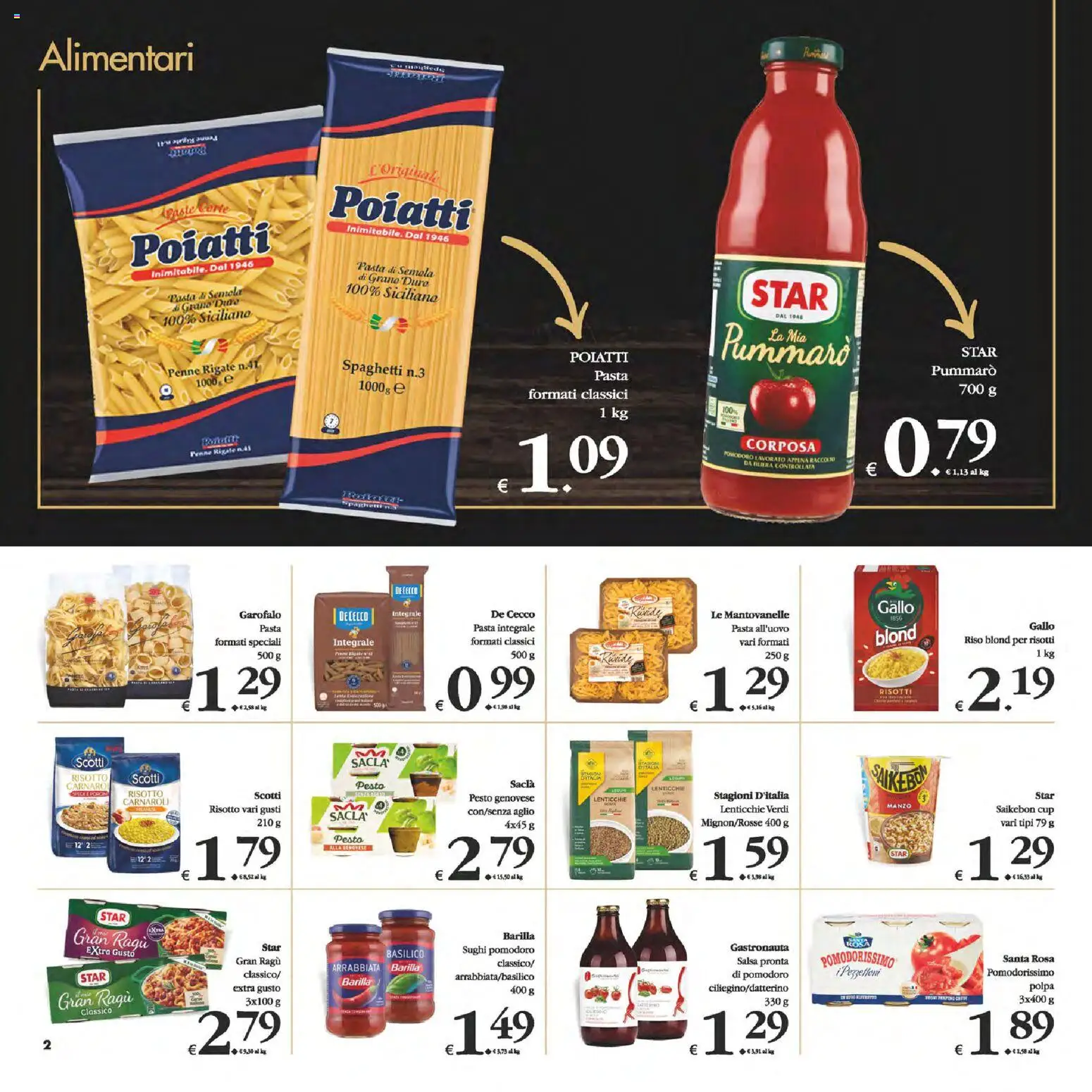 Volantino Decò del 14.11.2025 | Pagina: 2 | Prodotti: Riso, Lenticchie, Aglio, Penne