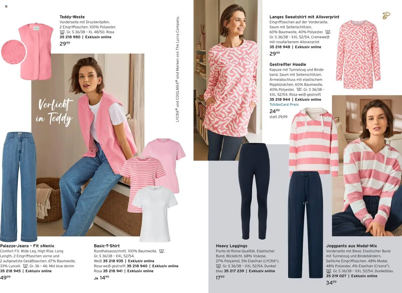 Prospekt Tchibo We love comfort – gültig ab 22.04.2026 | Seite: 15 | Produkte: Sweatshirt, Hoodie, Leggings