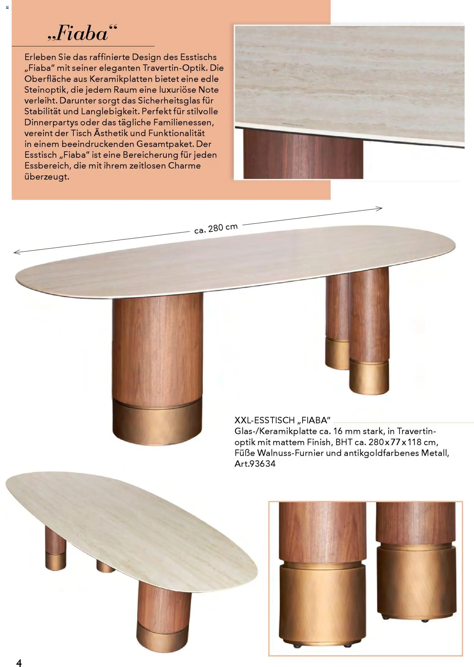 Rahaus Prospekt Glas/Keramik-Esstische – gültig ab 29.01.2026 | Seite: 4 | Produkte: Esstisch, Tisch
