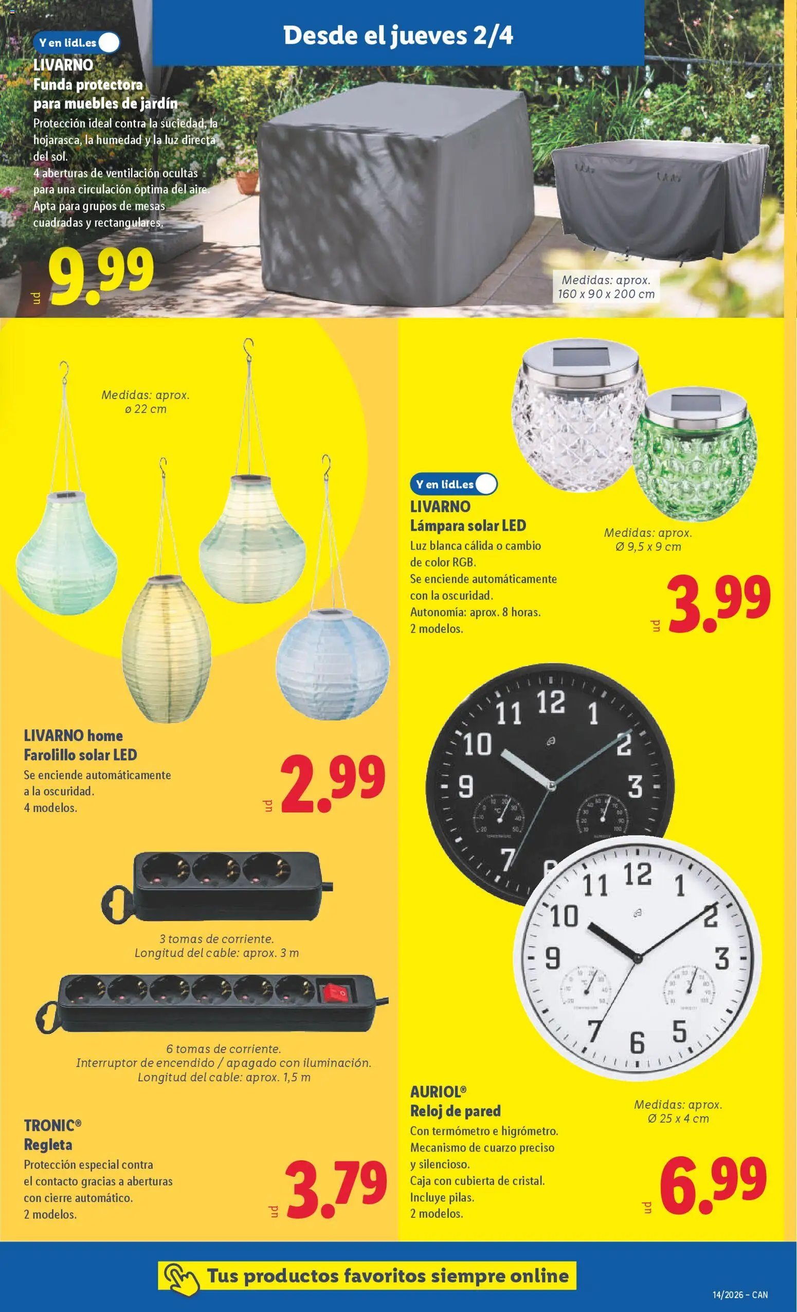 Lidl folleto de bazar │ válido desde el 30.03.2026 | Página: 19 | Productos: Reloj, Muebles, Cable, Funda
