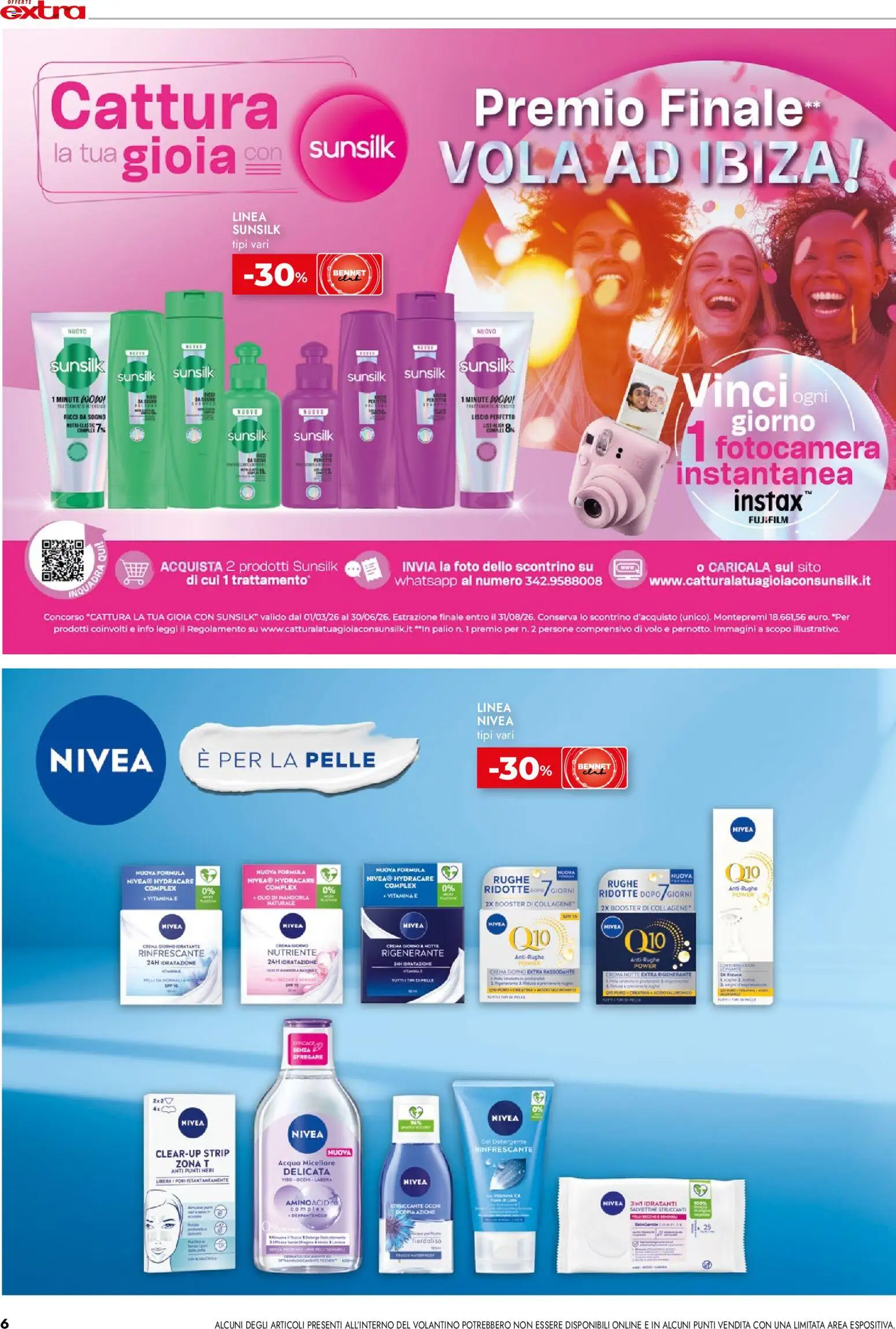 Volantino bennet del 12.03.2026 | Pagina: 6 | Prodotti: Crema, Acqua micellare, Detergente, Acqua