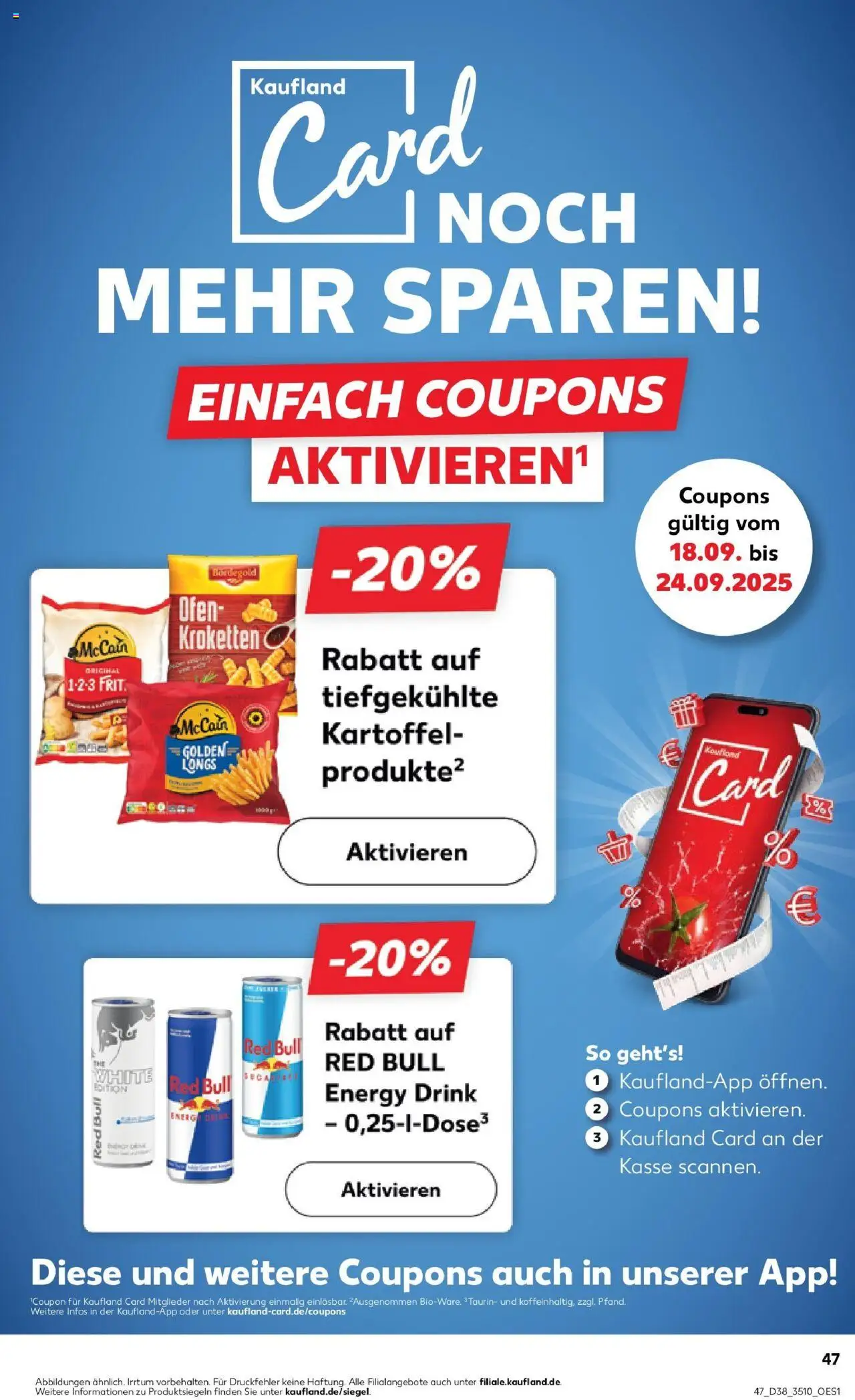 Kaufland prospekt Zeitz	 – gültig ab 21.09.2025 | Seite: 47 | Produkte: Ofen, Red bull, Energy, McCain