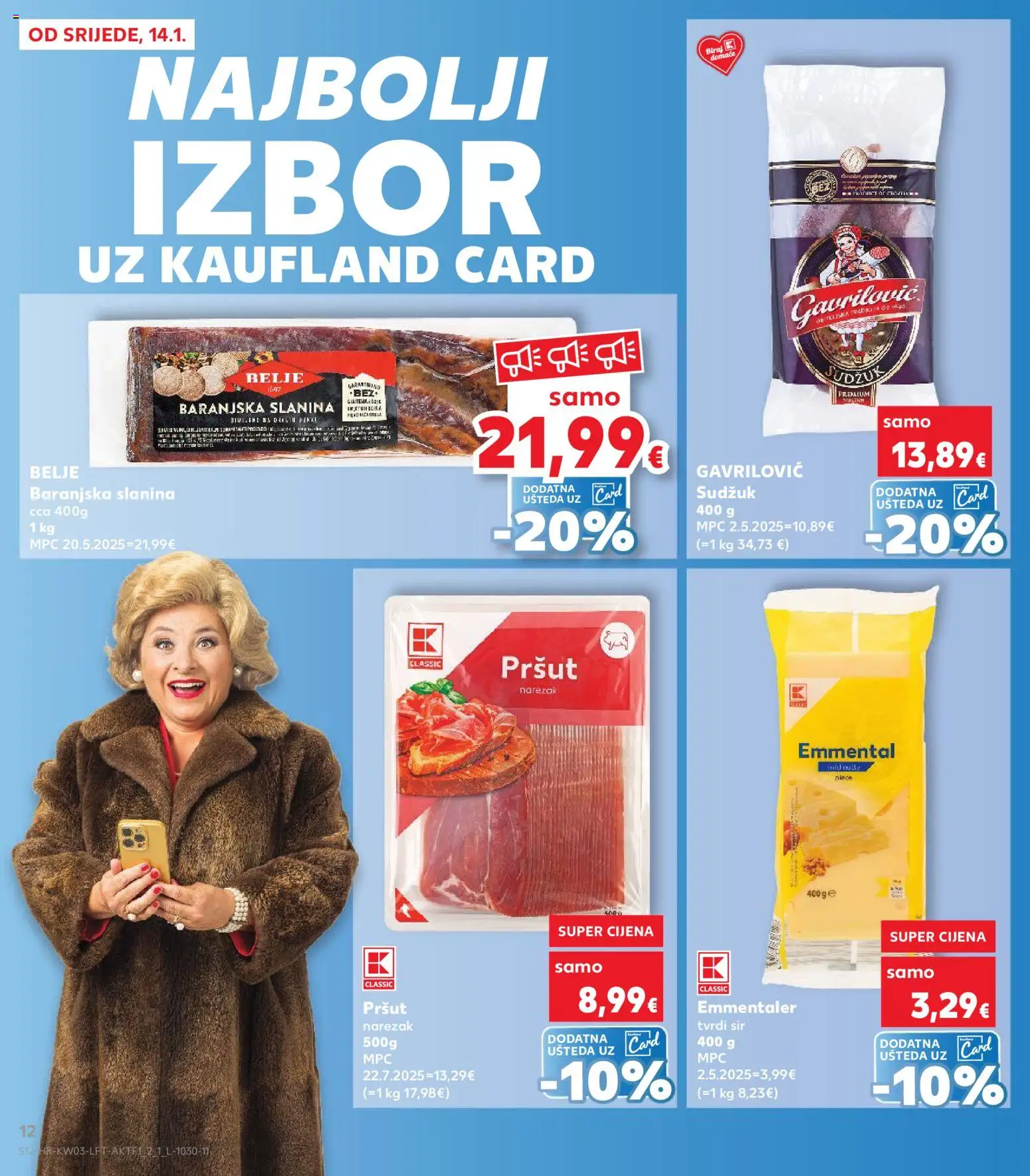 Kaufland HR akciós ujság - amely érvényes a következő dátumtól: 14.01.2026 | Oldal: 12