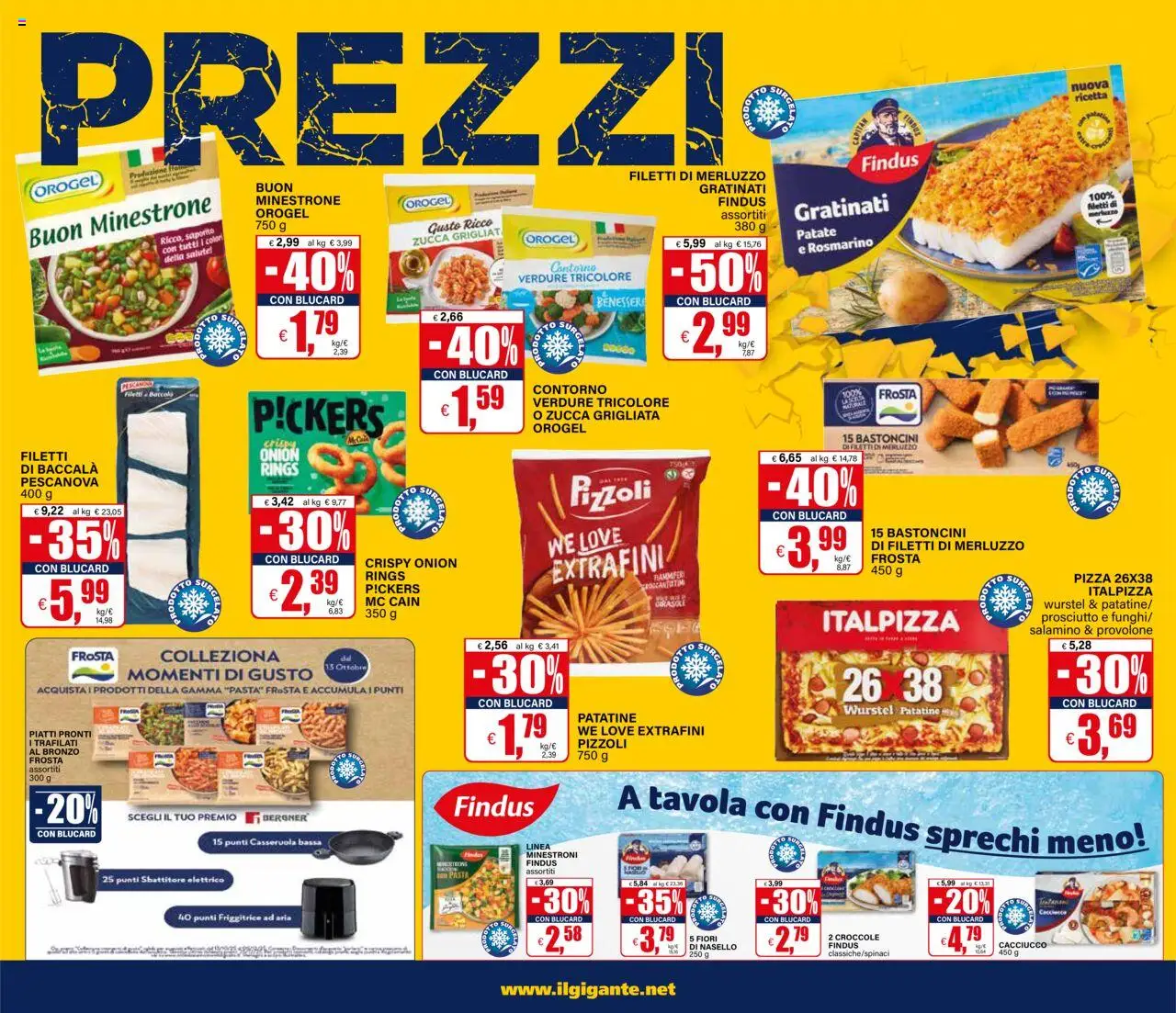 Volantino Il Gigante del 13.10.2025 | Pagina: 5 | Prodotti: Pizza, Patate, Pasta, Casseruola