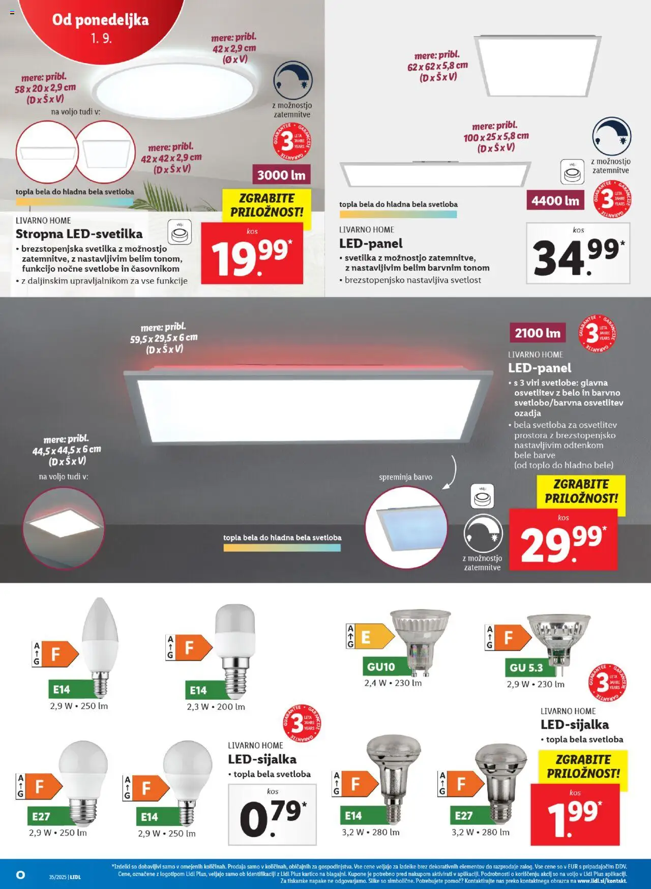 Lidl katalog │ velja od 28.08.2025 | Stran: 66 | Izdelki: Svetilka