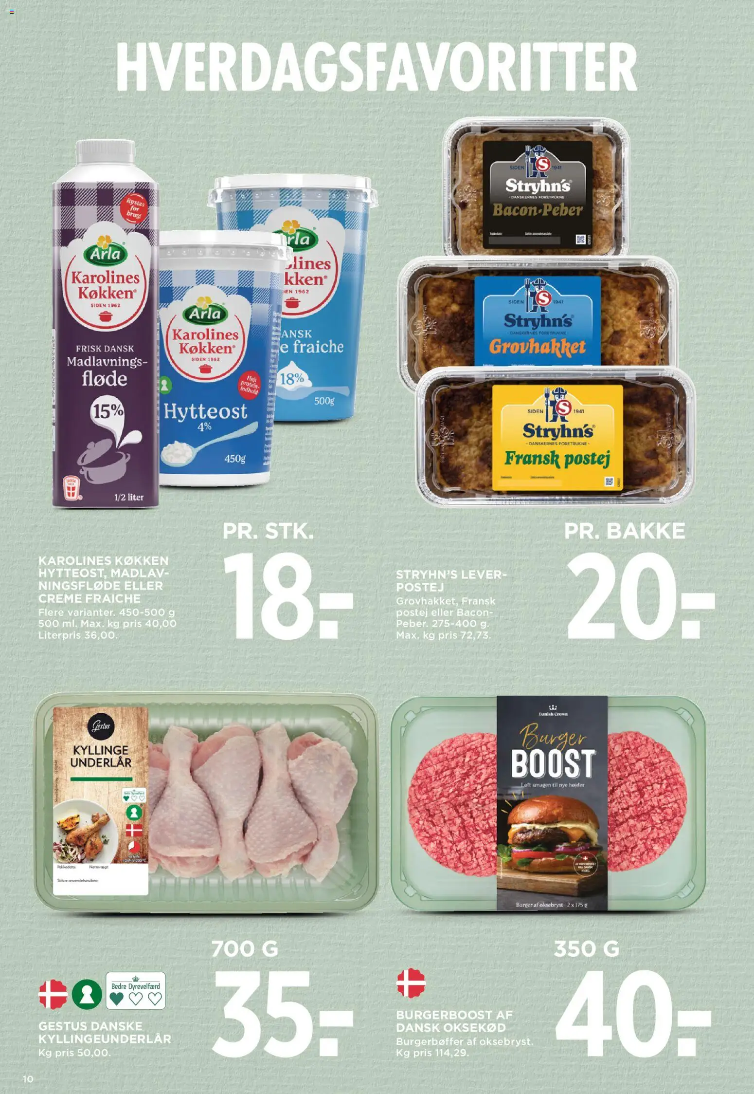 Meny tilbudsavis – gyldig fra 09.01.2026 | Side: 16 | Produkter: Creme fraiche, Oksekød, Fløde, Hytteost