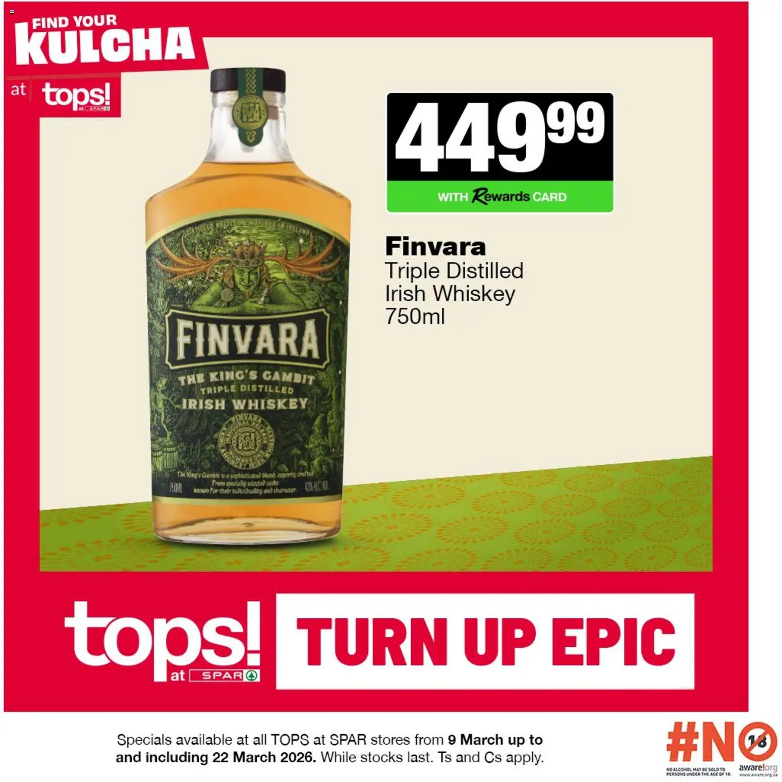 New Tops at Spar catalogue – valid from 09.03.2026 | Page: 8 | Products: Whiskey