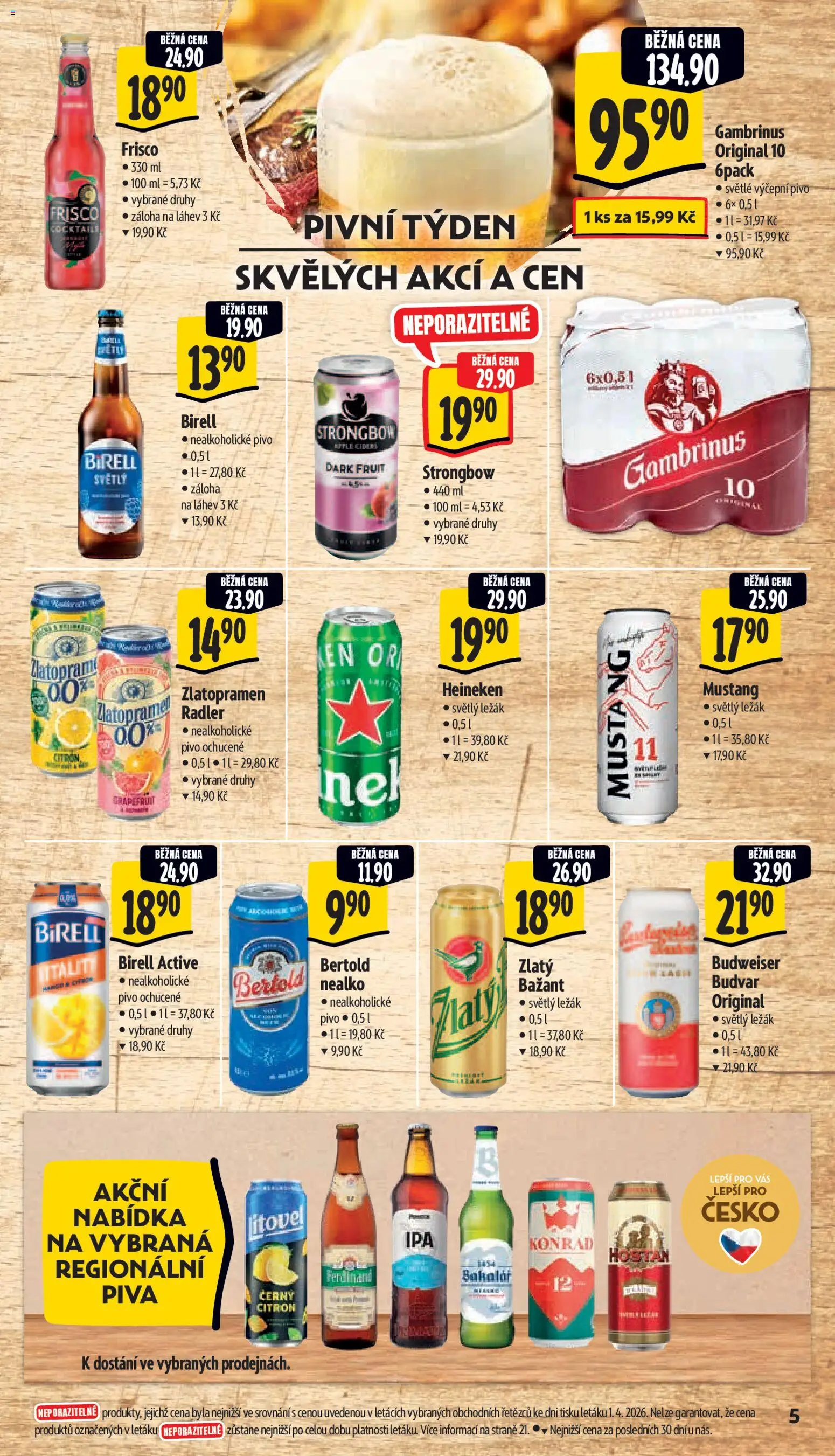 Albert leták - Supermarket od 07.04.2026 | Strana: 11 | Produkty: Zlatopramen, Birell, Radler, Nealkoholické pivo