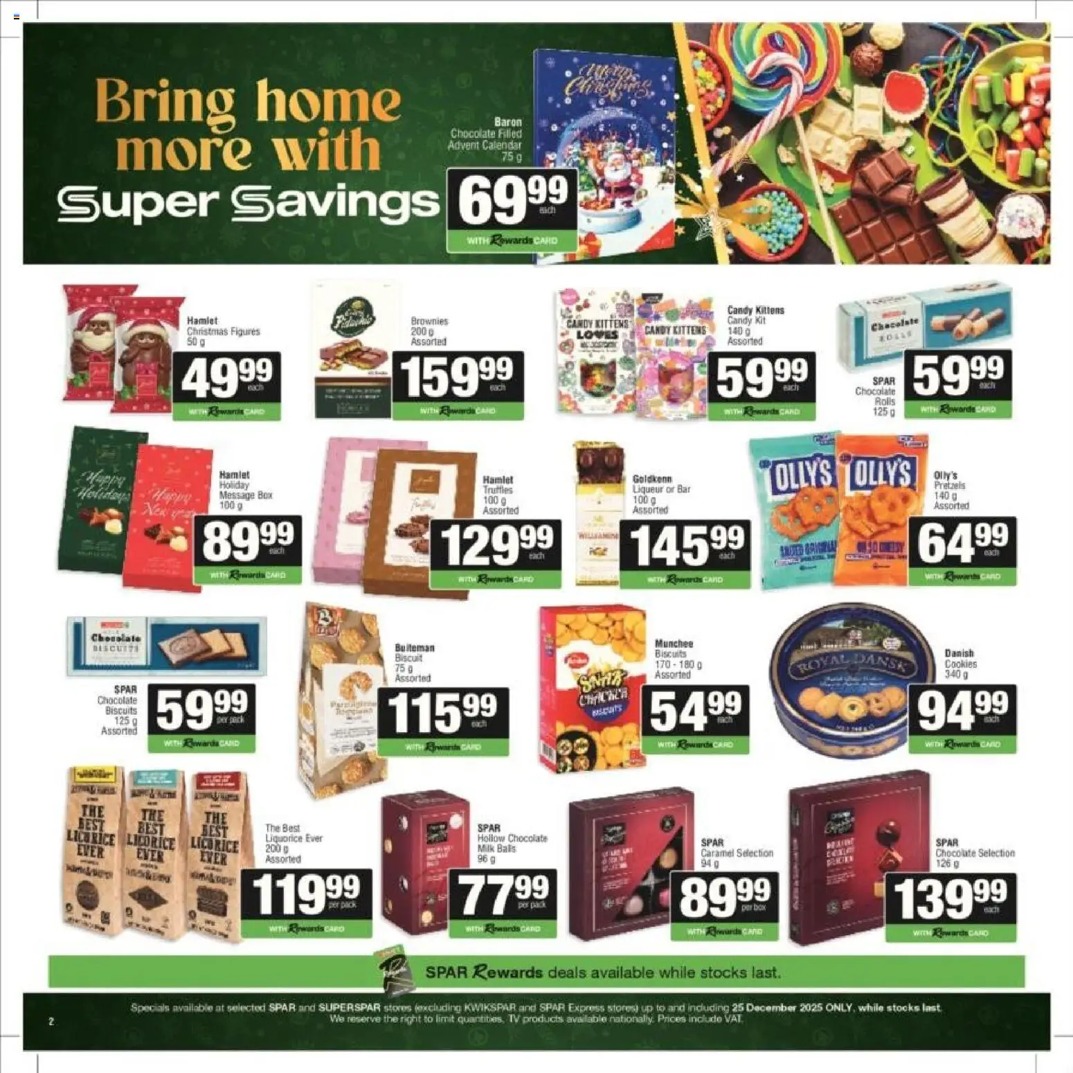New Superspar catalogue – valid from 24.11.2025 | Page: 2 | Products: Box, Milk, Rice, Cookies