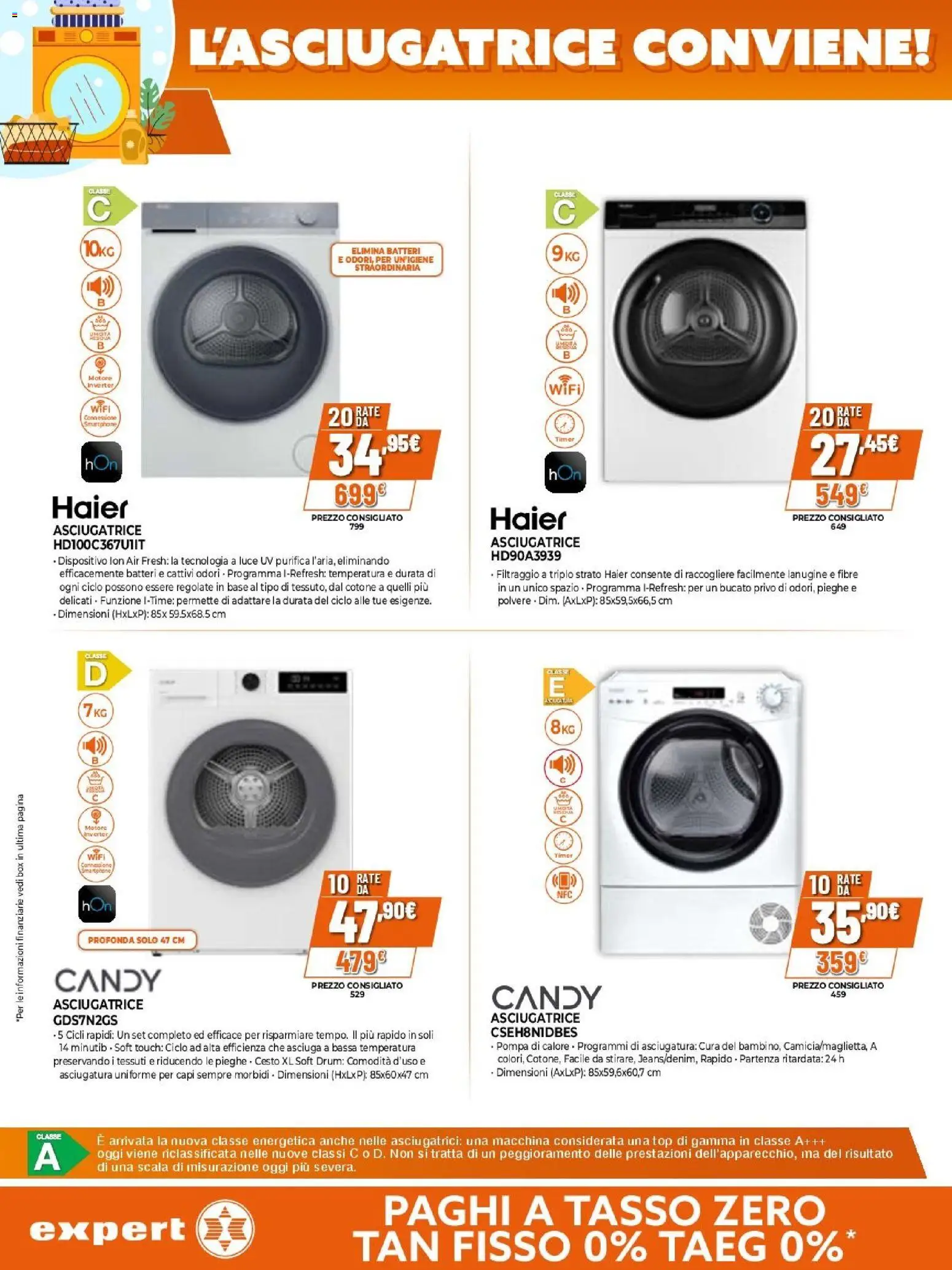 Volantino Expert del 15.01.2026 | Pagina: 17 | Prodotti: Top, Asciugatrice, Smartphone, Scala