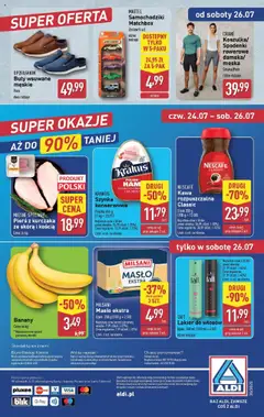 Aldi Gazetka od 21.07.2025 | Strona: 42 | Produkty: Spodenki, Nescafe, Szynka, Kawa