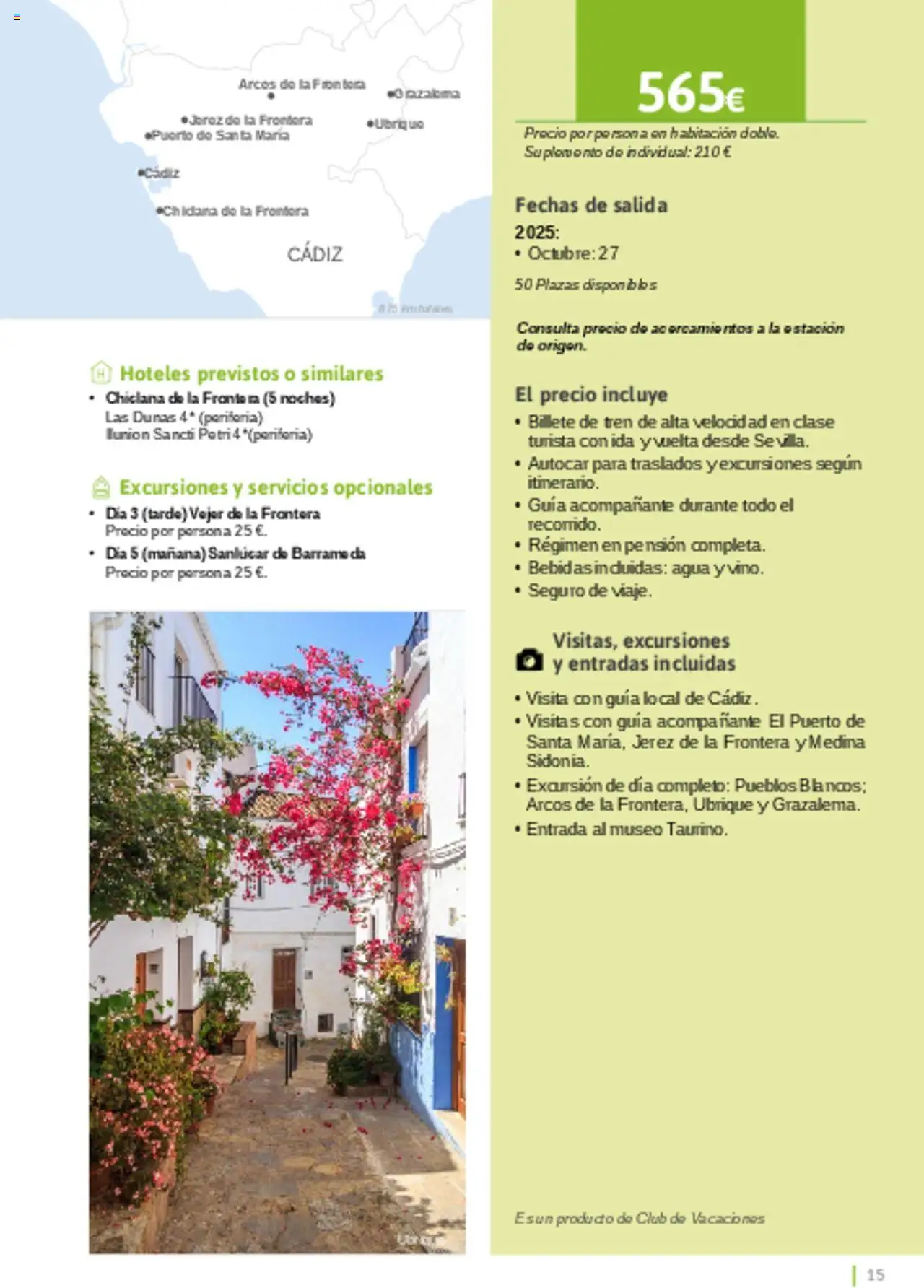Viajes El Corte Inglés - Catálogo Turismo Social Castilla La Mancha │ válido desde el 03.02.2025 | Página: 15