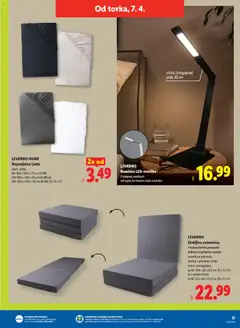 Lidl katalog akcije – veljaven od 02.04.2026 | Stran: 69 | Izdelki: Vzmetnica, Rjuha, Blok