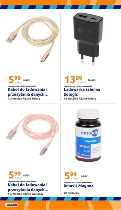 Pogląd oferty "Action Gazetka" - ważna od 14.01.2026 | Strona: 27 | Produkty: Kabel, Ładowarka