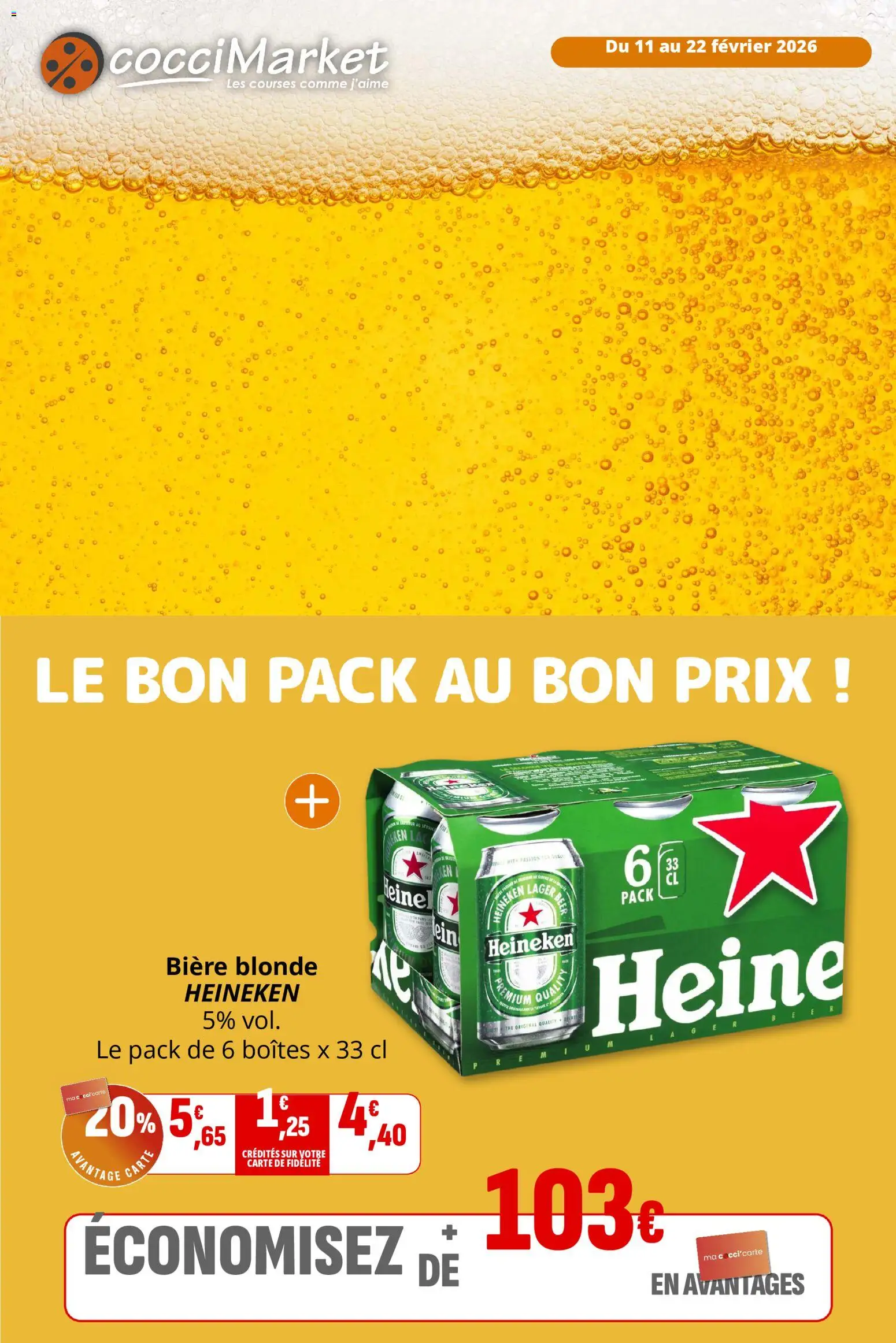 {H1} | Page: 1 | Produits: Bière blonde, Bière blonde Heineken, Bière, Heineken