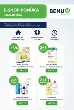 BENU Lekáreň leták platný od 01.01.2026