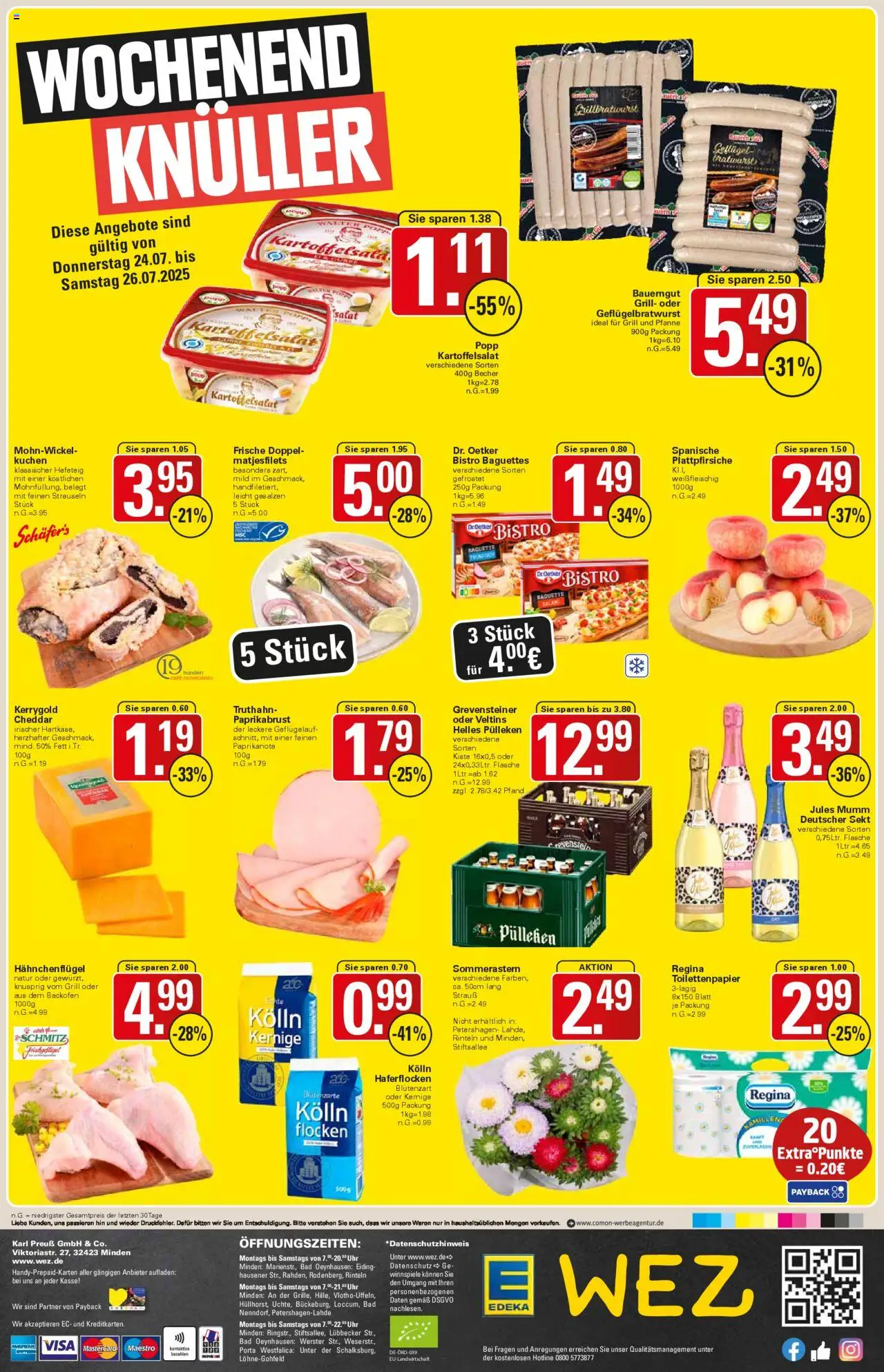WEZ Prospekt - gültig ab dem 21.07.2025 | Seite: 16 | Produkte: Helles pulleken, Grill, Kolln haferflocken, Veltins