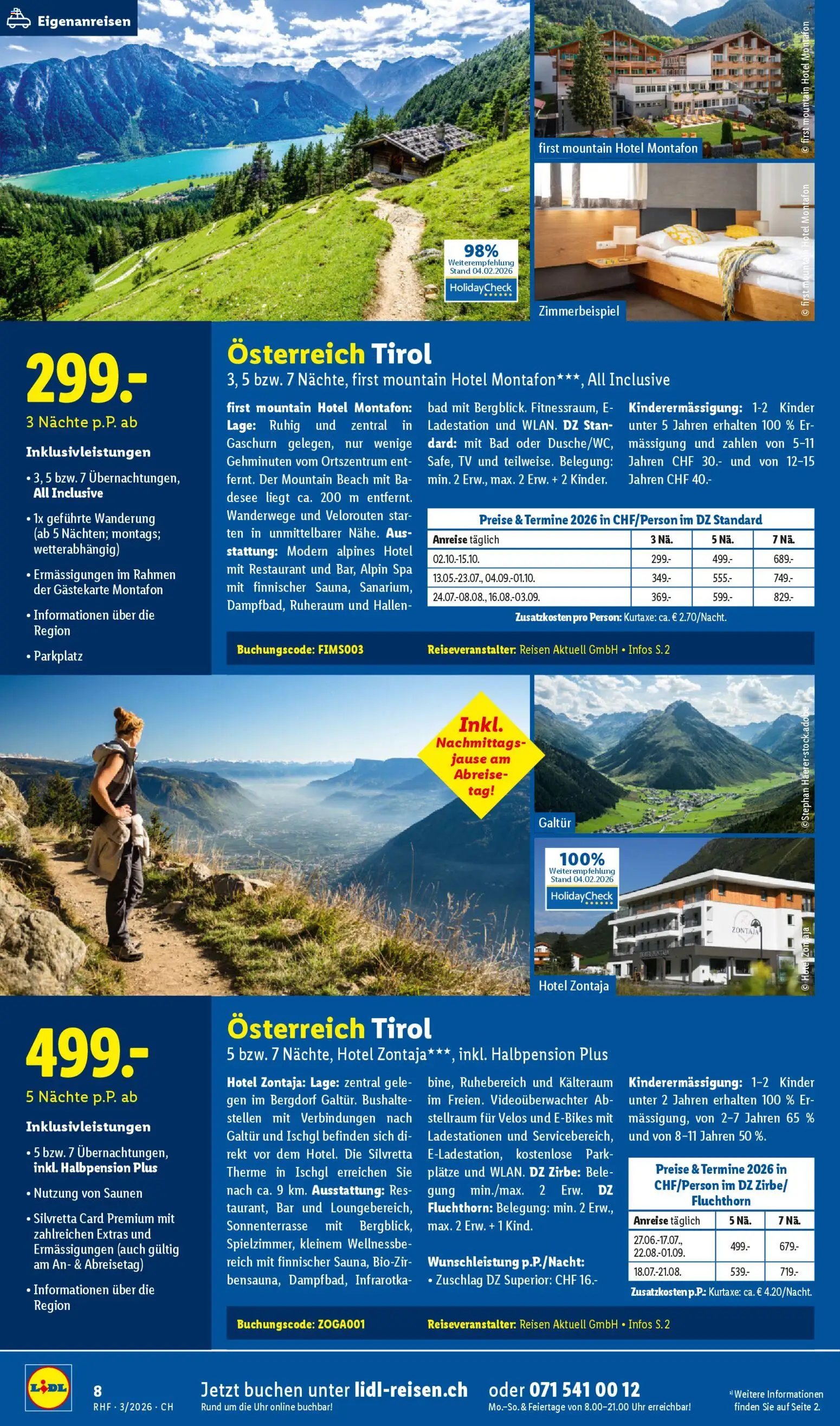 Lidl Aktionen Reisen März – gültig ab 28.02.2026 | Seite: 8 | Produkte: Bad, Uhr, TV