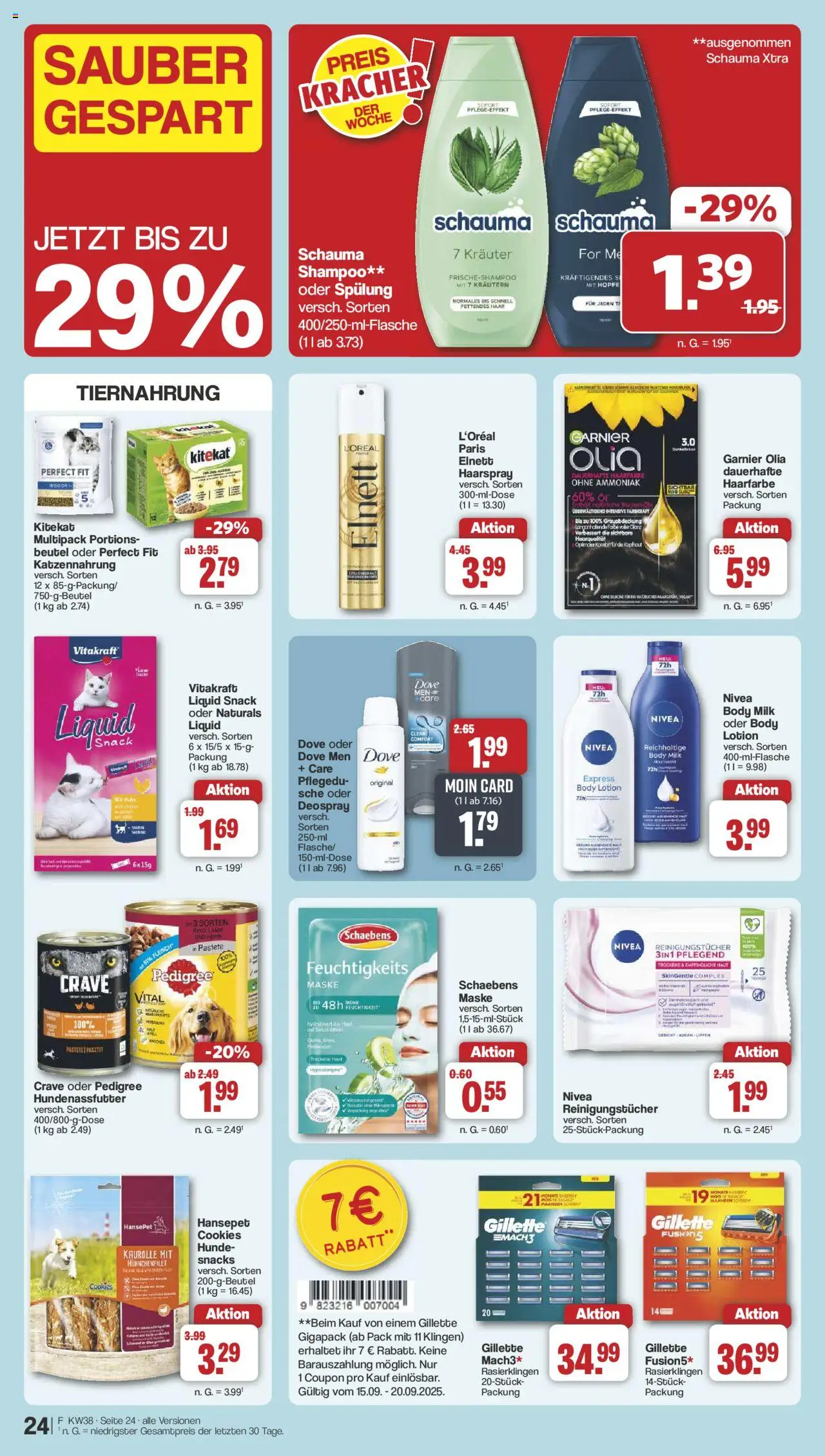 Famila Nordwest Prospekt 	 – gültig ab 15.09.2025 | Seite: 26 | Produkte: Shampoo, Haarspray, Deospray, Fleisch
