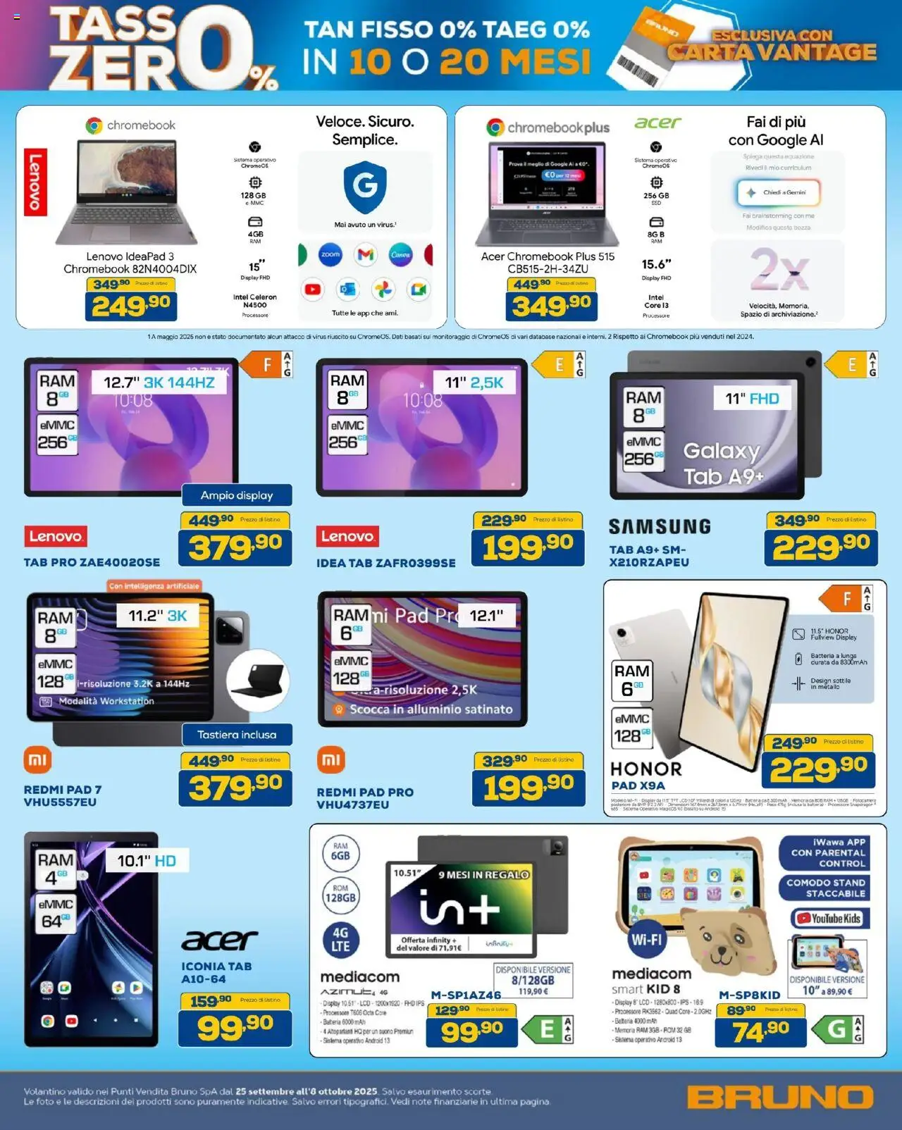Volantino BRUNO del 25.09.2025 | Pagina: 14 | Prodotti: Tastiera, Alluminio, Batteria, Samsung