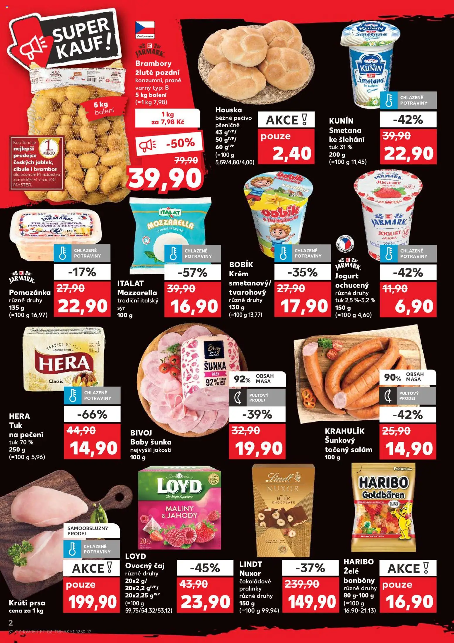 Kaufland leták - Ostrava od 28.01.2026 | Strana: 2 | Produkty: Sýr, Maliny, Pomazánka, Cibule