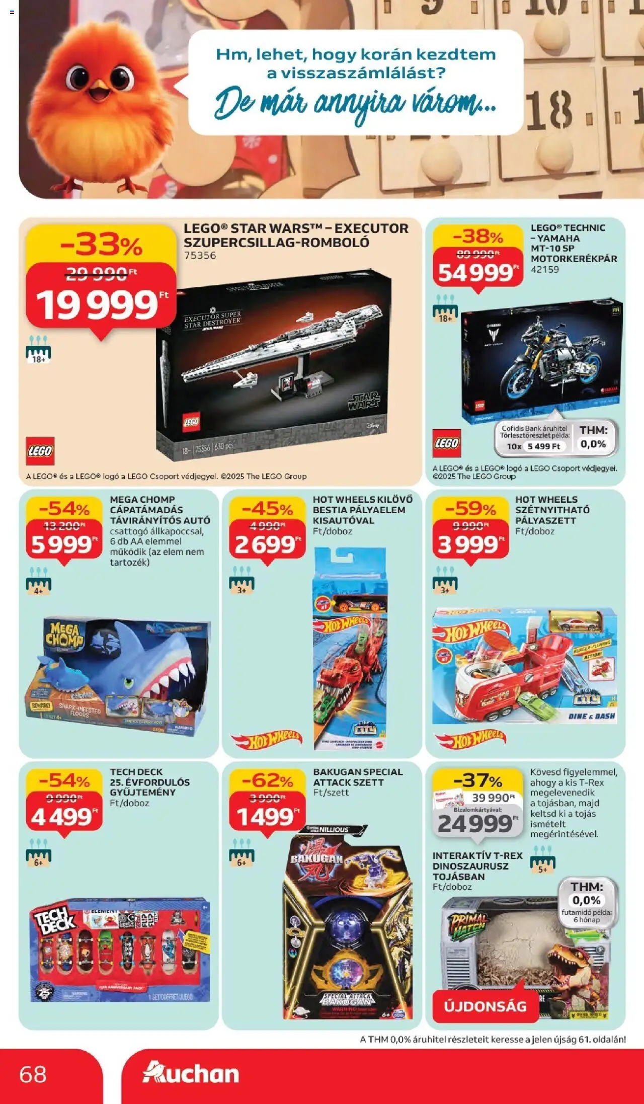 Auchan akciós ujság - amely érvényes a következő dátumtól: 02.10.2025 | Oldal: 68 | Termékek: Tojás