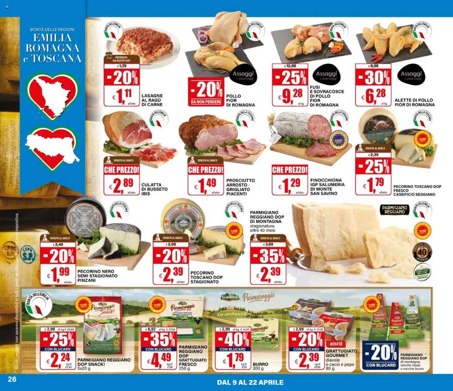 Volantino Il Gigante del 09.04.2026 | Pagina: 26 | Prodotti: Arrosto, Pepe, Prosciutto, Ragú