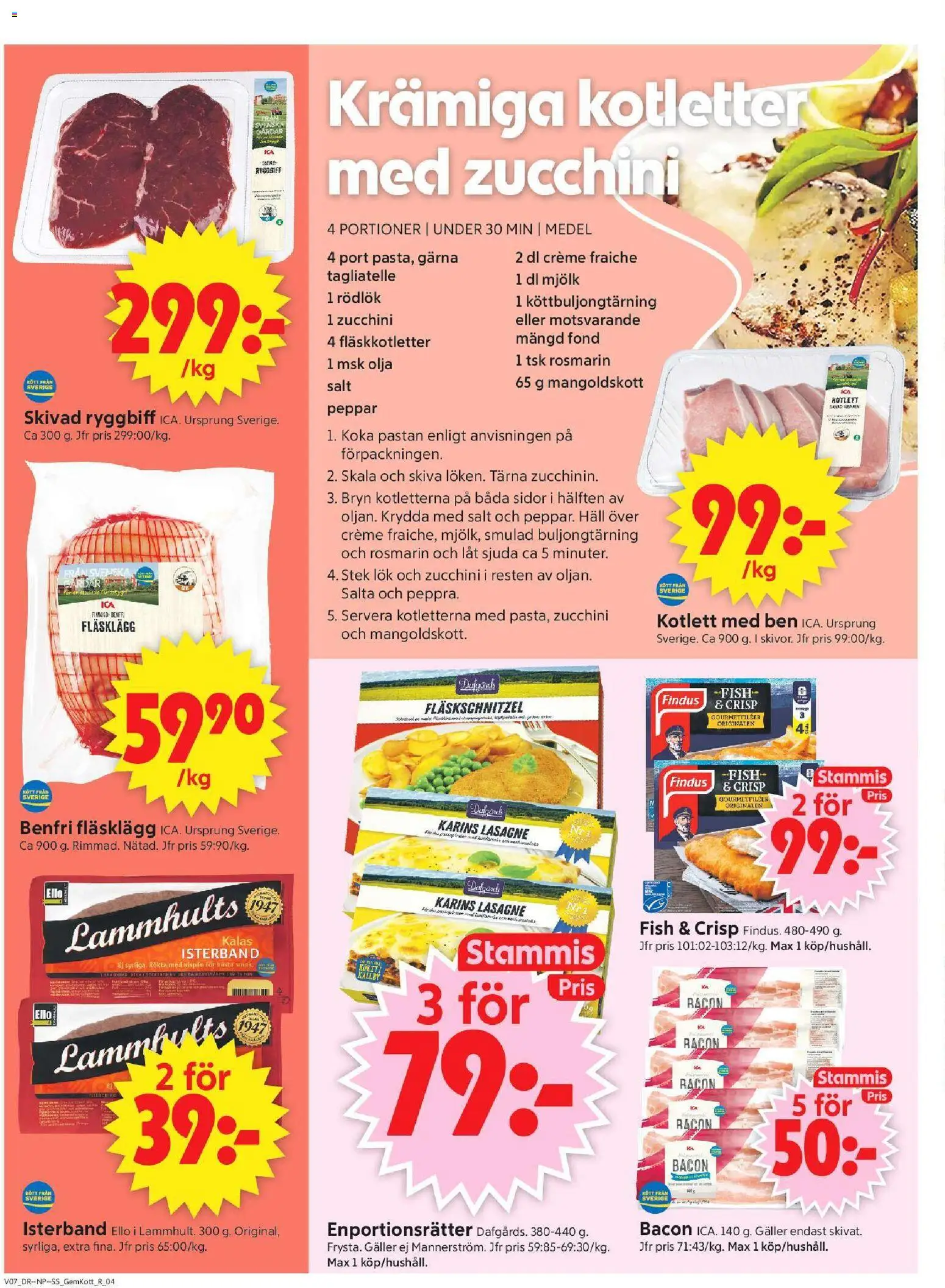 ICA Supermarket reklamblad aktuell från 09.02.2026 | Sida: 4 | Produkter: Creme fraiche, Peppar, Olja, Häll