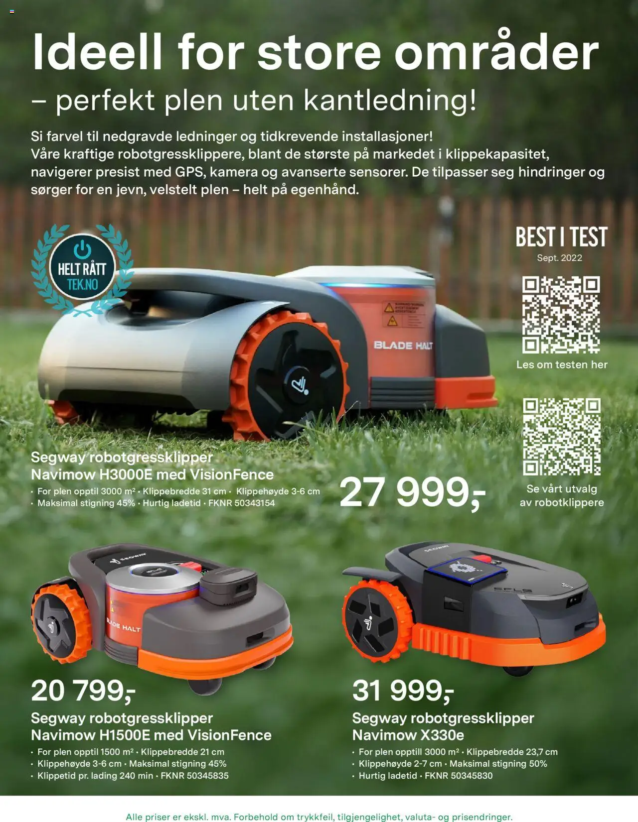  | Side: 4 | Produkter: Robotgressklipper, Kamera