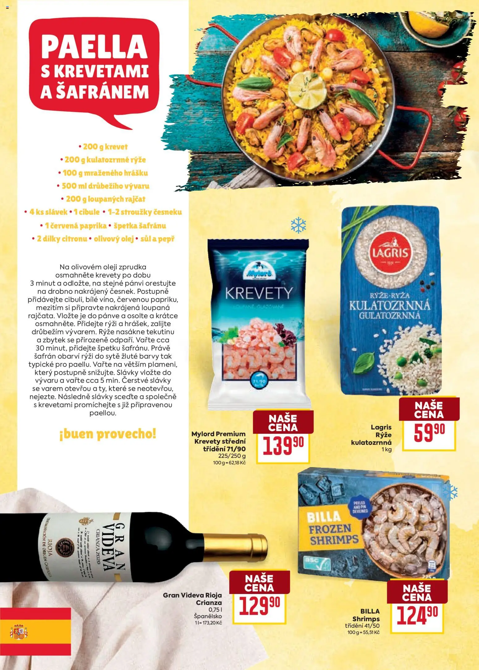 Billa leták - Chutě světa od 21.01.2026 | Strana: 20 | Produkty: Rýže, Paella, Rýži, Cibule