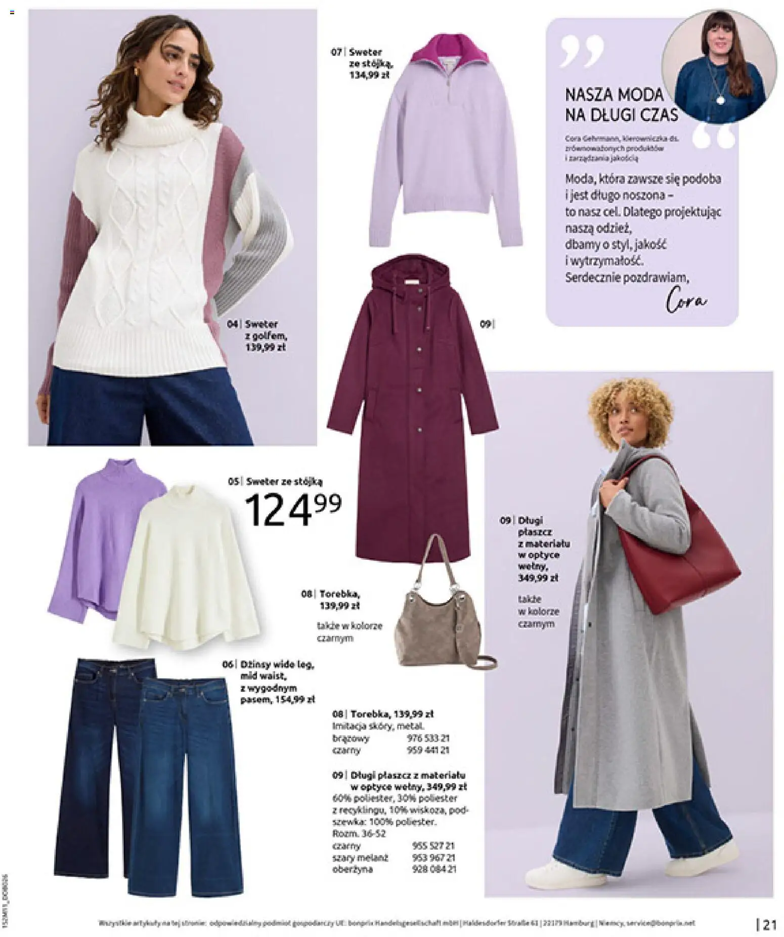 BonPrix Katalog - Na Listę Życzeń od 15.12.2025 | Strona: 23 | Produkty: Sweter, Płaszcz