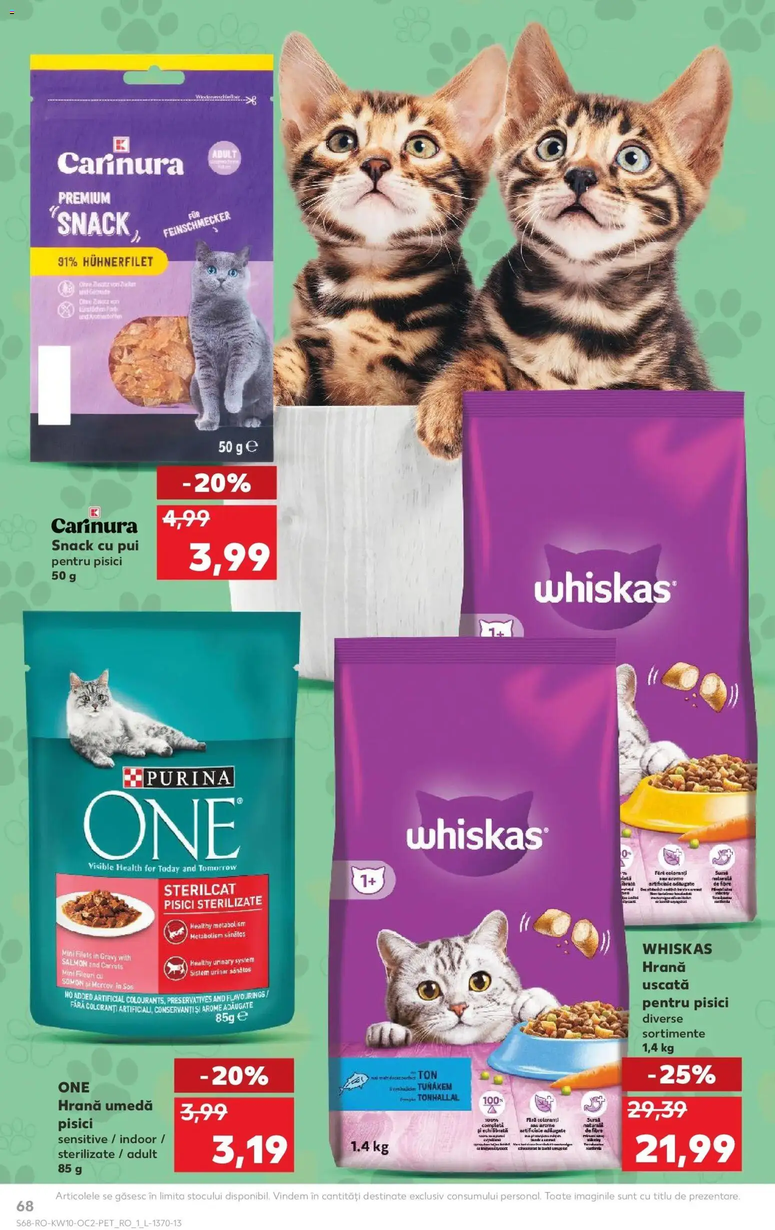 Noul catalog Kaufland – valabil de la 04.03.2026 | Pagină: 68 | Produse: Matériel de Street Workout, Hacıyatmaz Kedi Oyuncağı, Sos