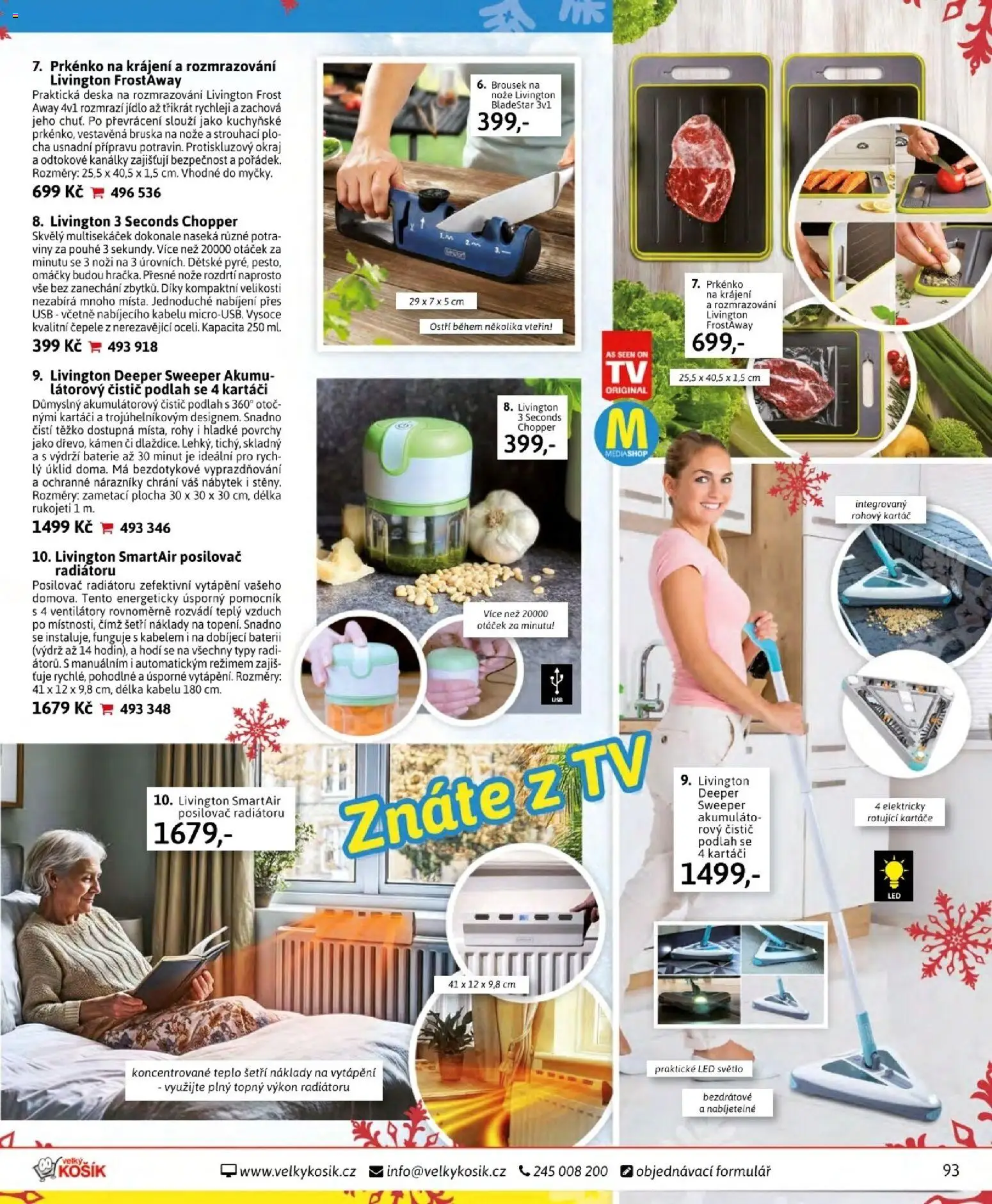 Velký Košík katalog listopad 2025 od 01.11.2025 | Strana: 93 | Produkty: Nože, Čistič podlah, USB, Prkénko