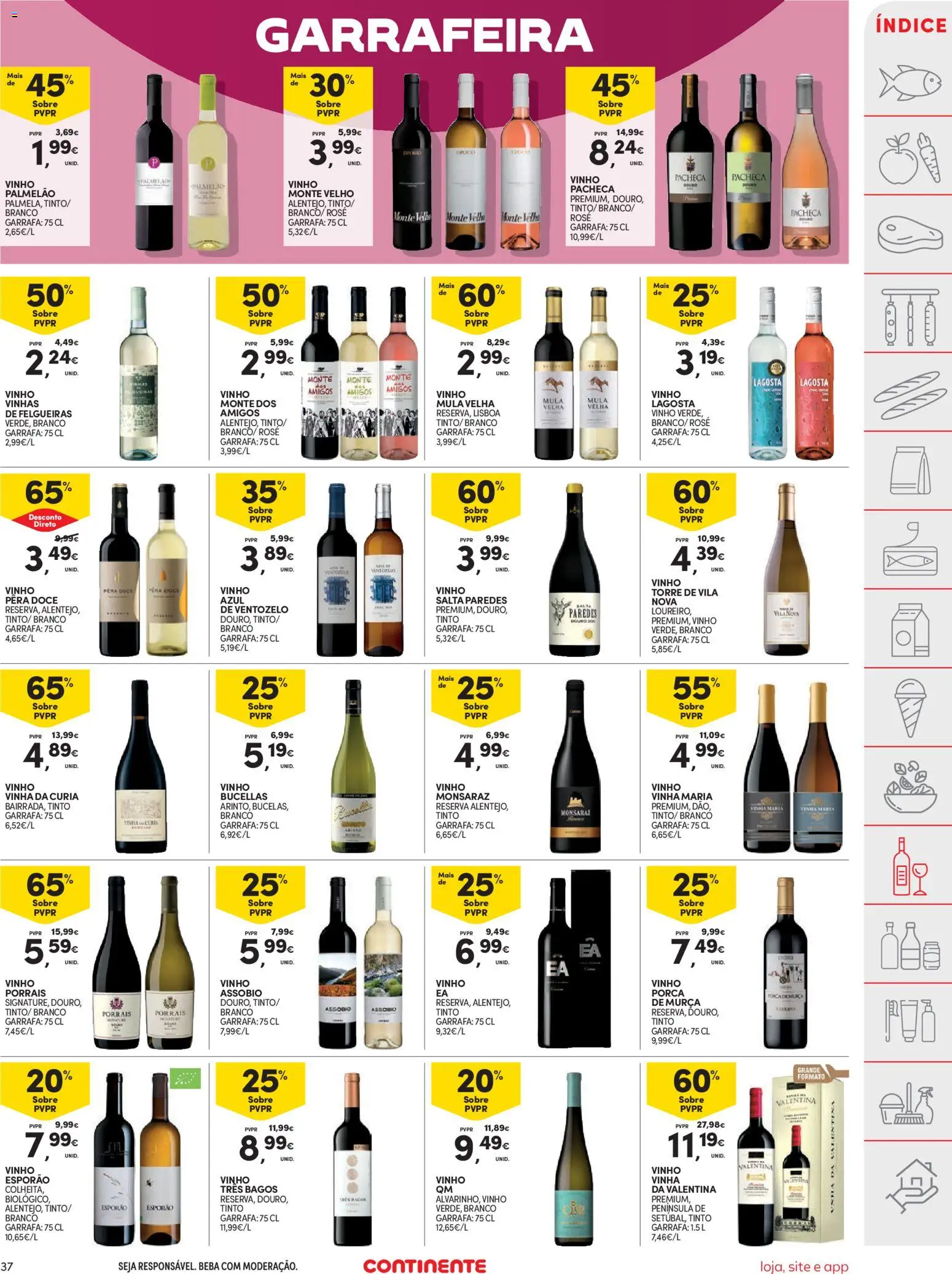 Continente folheto │ válido de 20.01.2026 | Página: 37 | Produtos: Lagosta, Pera doce vinho, Vinho