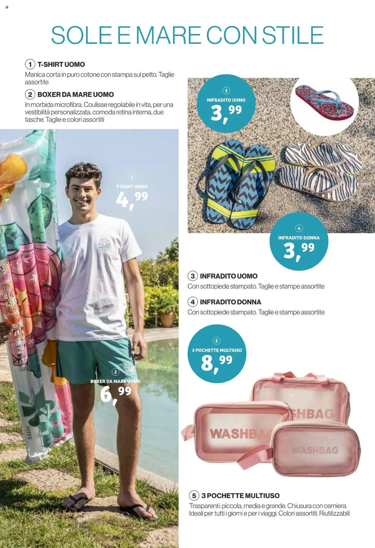 Volantino IN's del 31.05.2025 | Pagina: 8 | Prodotti: Boxer, Infradito, T-shirt, Stampa