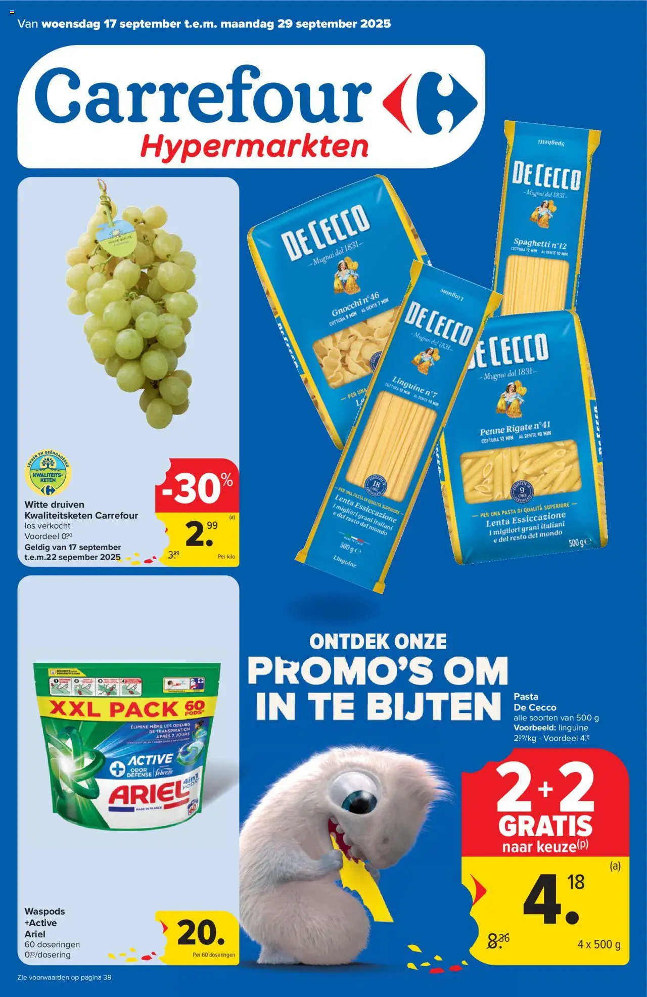  | Pagina: 1 | Producten: Pasta, Druiven