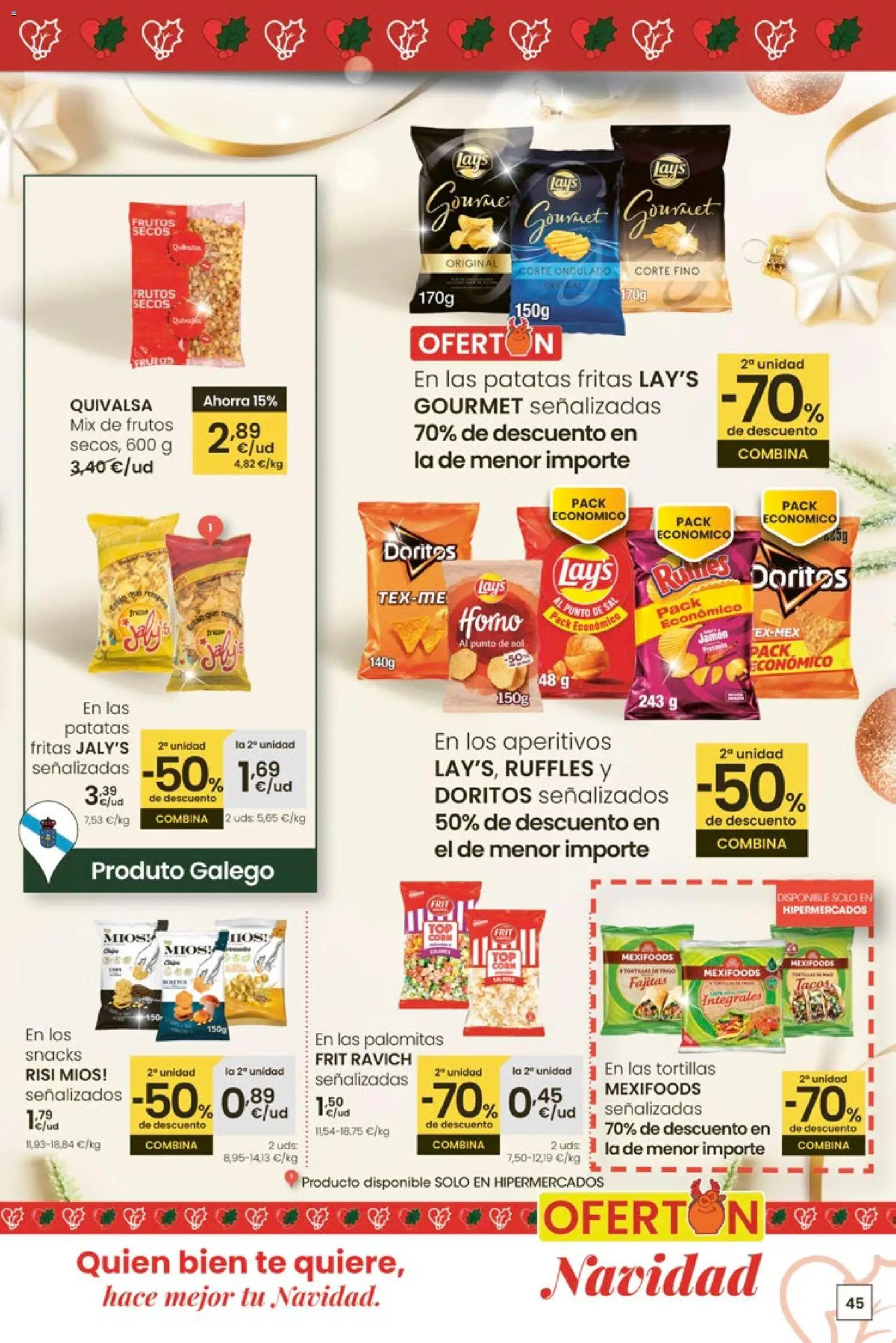 Eroski - Center │ válido desde el 18.12.2025 | Página: 45 | Productos: Jamón, Tacos, Té, Horno