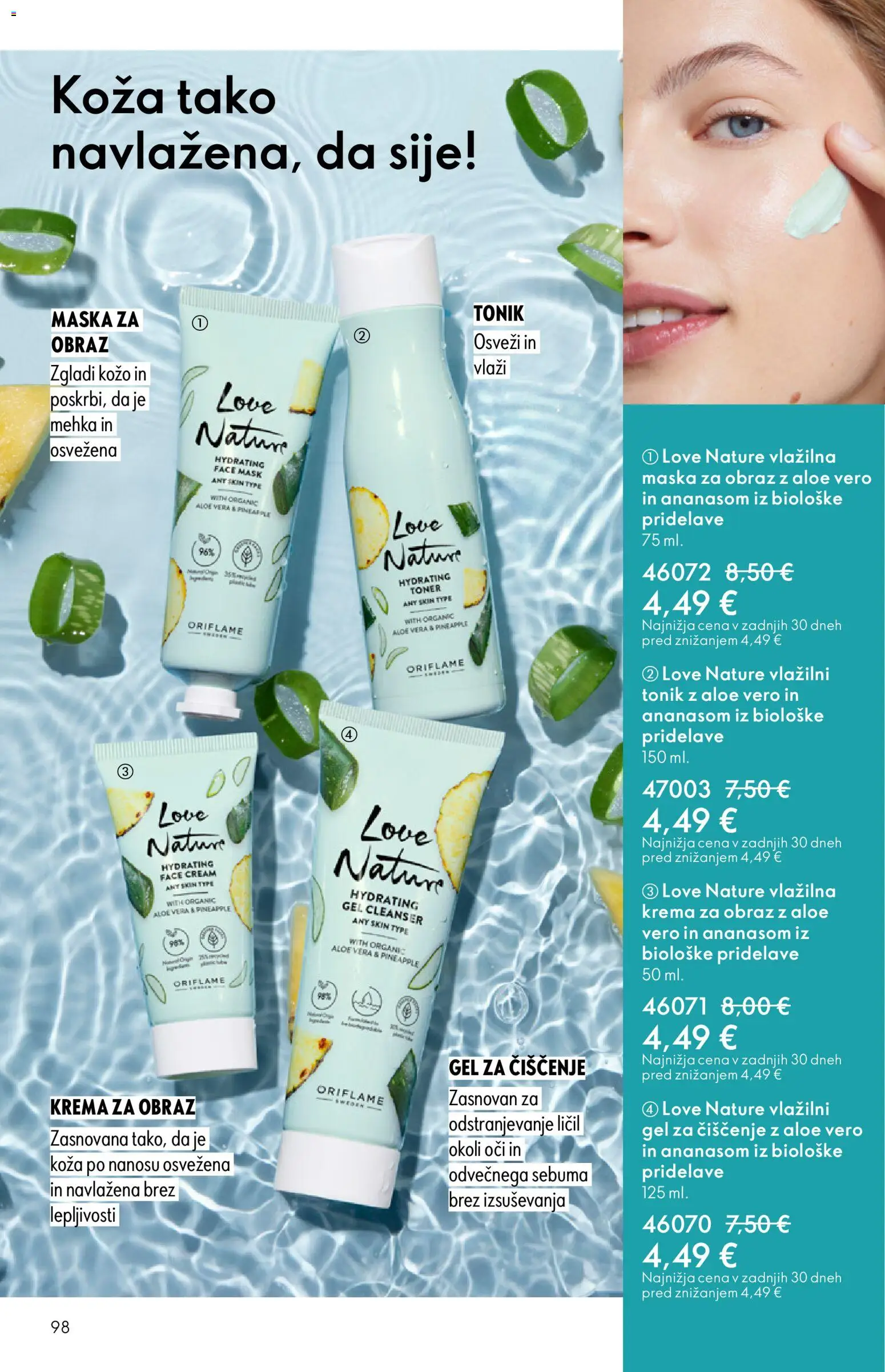 Novi Oriflame katalog ponudbe – veljaven od 11.03.2026 | Stran: 98 | Izdelki: Maska za obraz, Toner, Krema, Maska